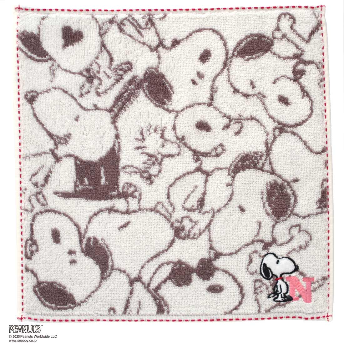 【スヌーピー好きに贈る】PEANUTS ラインレディースソックス&タオルハンカチ BOX