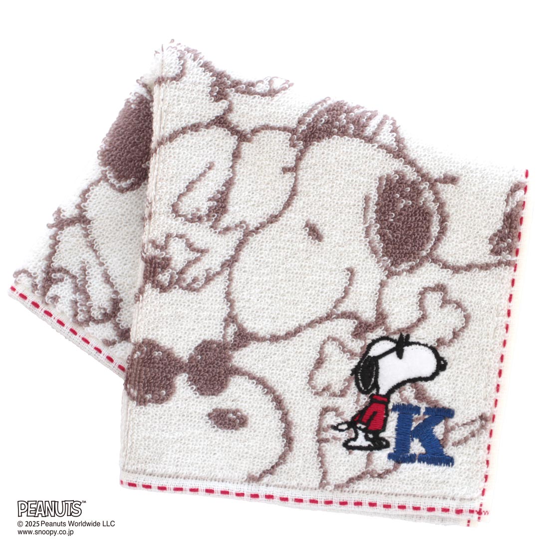 【スヌーピー好きに贈る】PEANUTS ラインレディースソックス&タオルハンカチ BOX