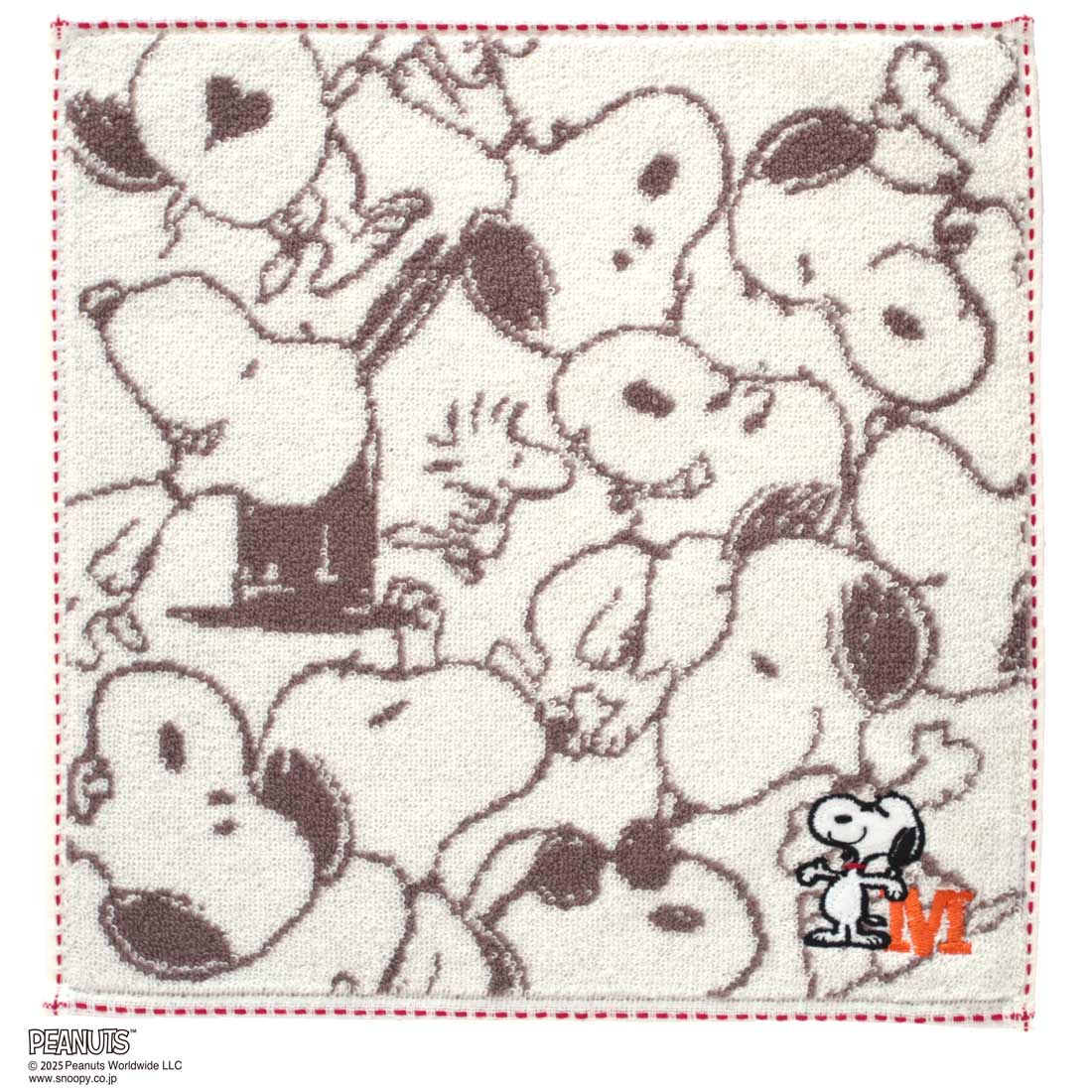 【スヌーピー好きに贈る】PEANUTS ラインレディースソックス&タオルハンカチ BOX