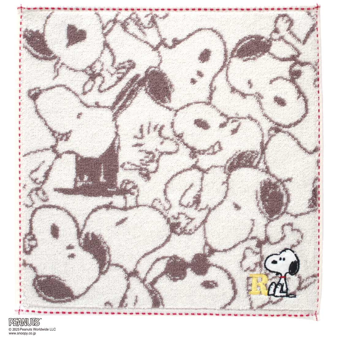 【スヌーピー好きに贈る】PEANUTS ラインレディースソックス&タオルハンカチ BOX