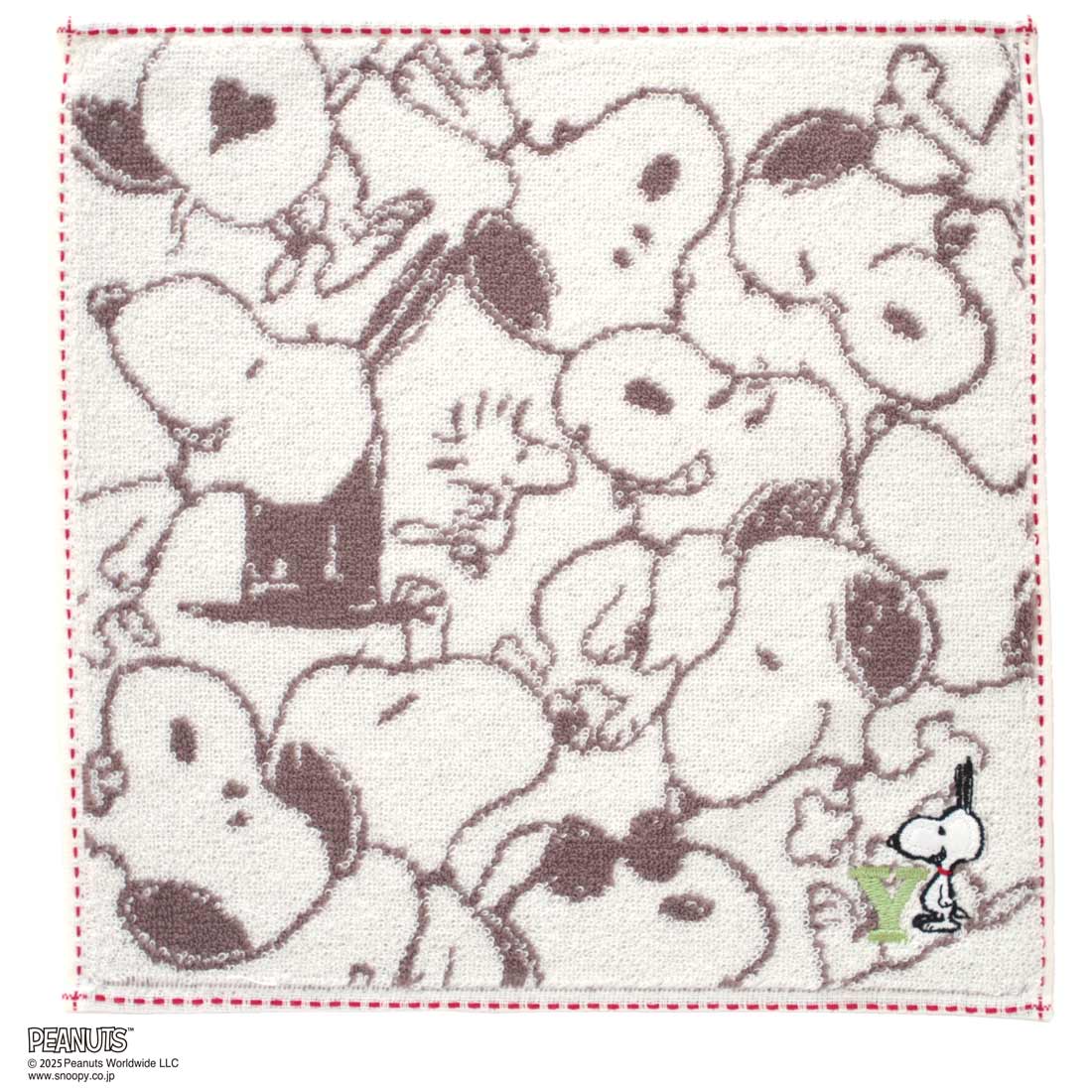 【スヌーピー好きに贈る】PEANUTS ラインレディースソックス&タオルハンカチ BOX