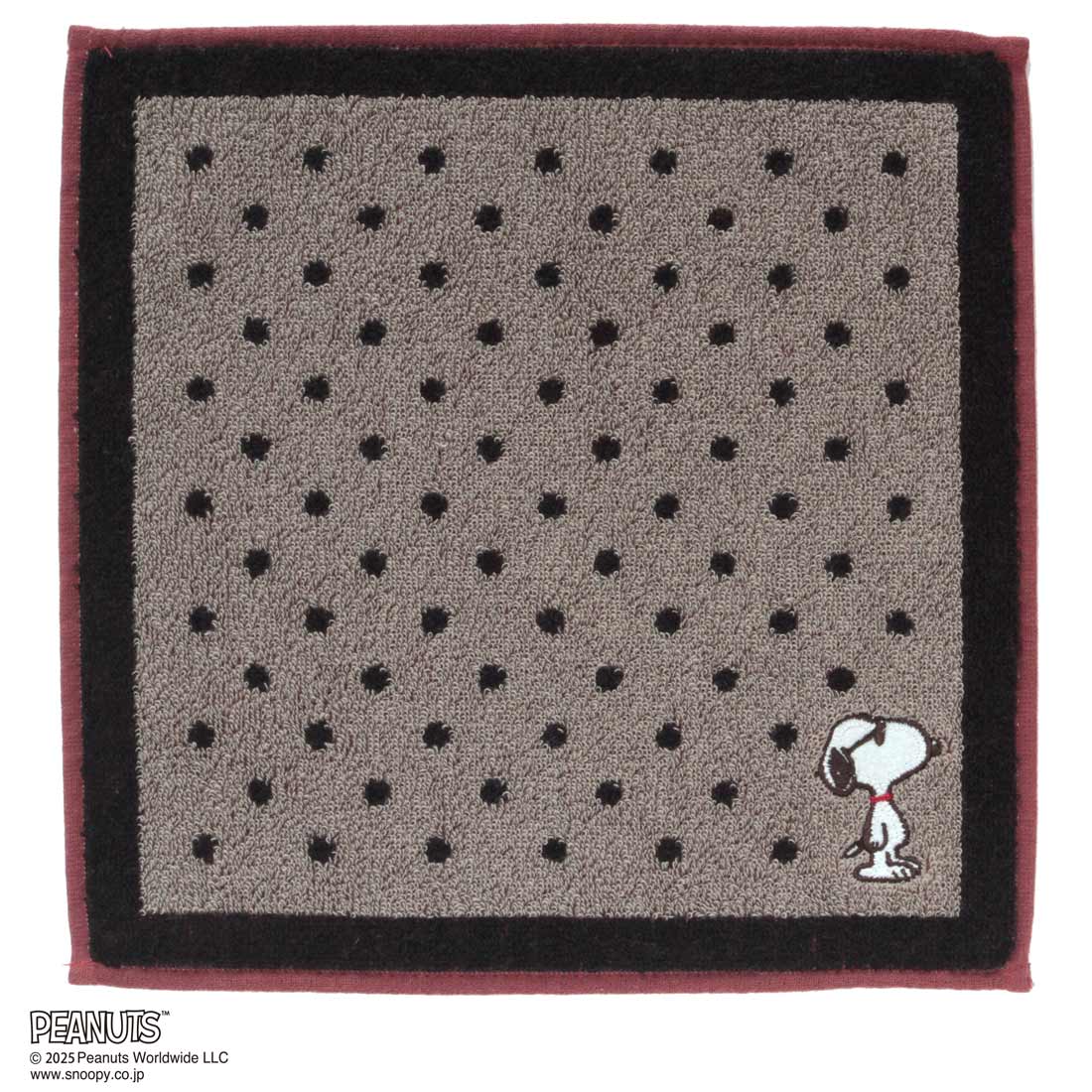 【スヌーピー好きに贈る】PEANUTS ラインレディースソックス&タオルハンカチ BOX