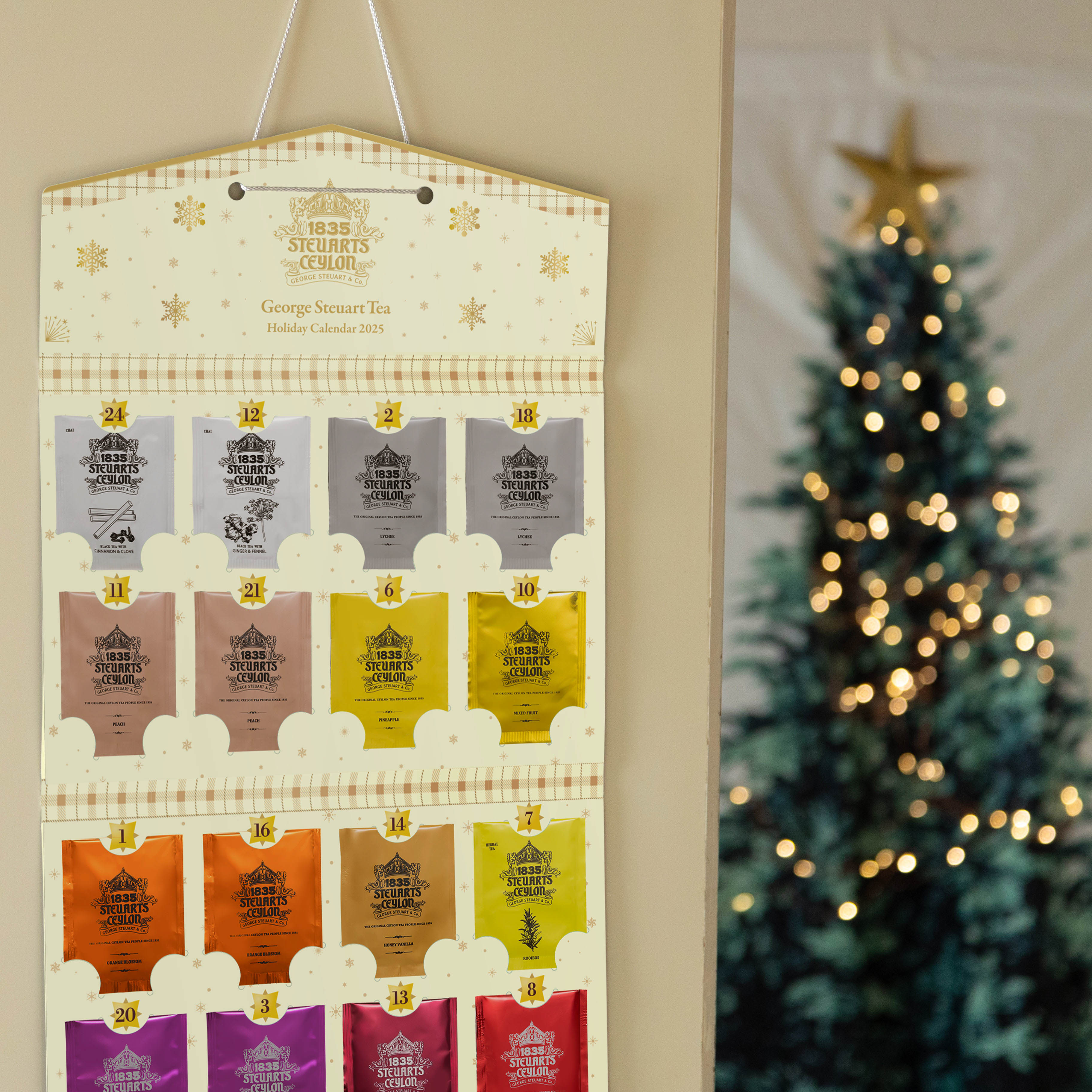 【ラッピング付】アドベントカレンダーと選べるスイーツのセット