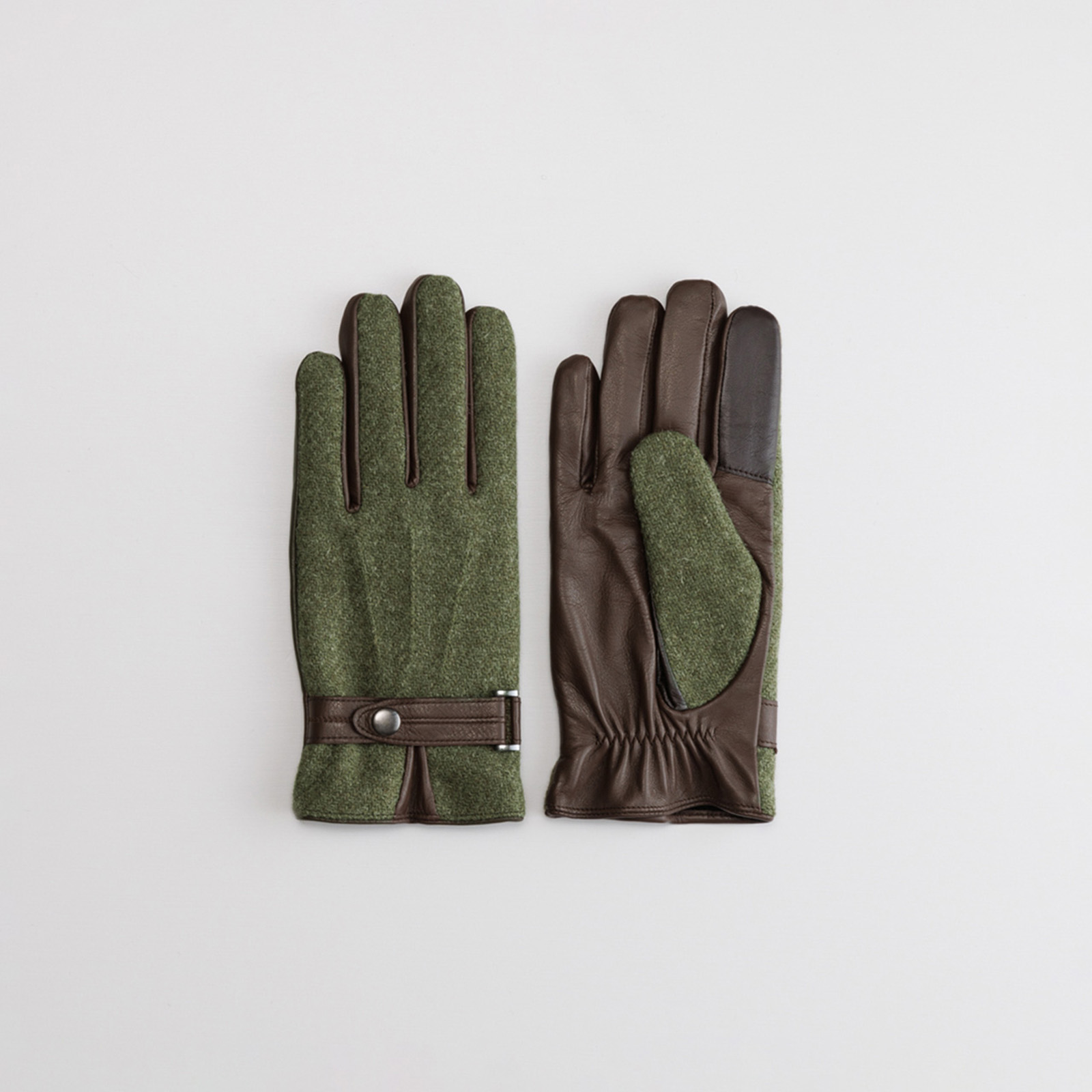 【クリスマス限定ラッピング付】彼氏へのプレゼントに!Harris Tweed グローブとコーヒーのセット