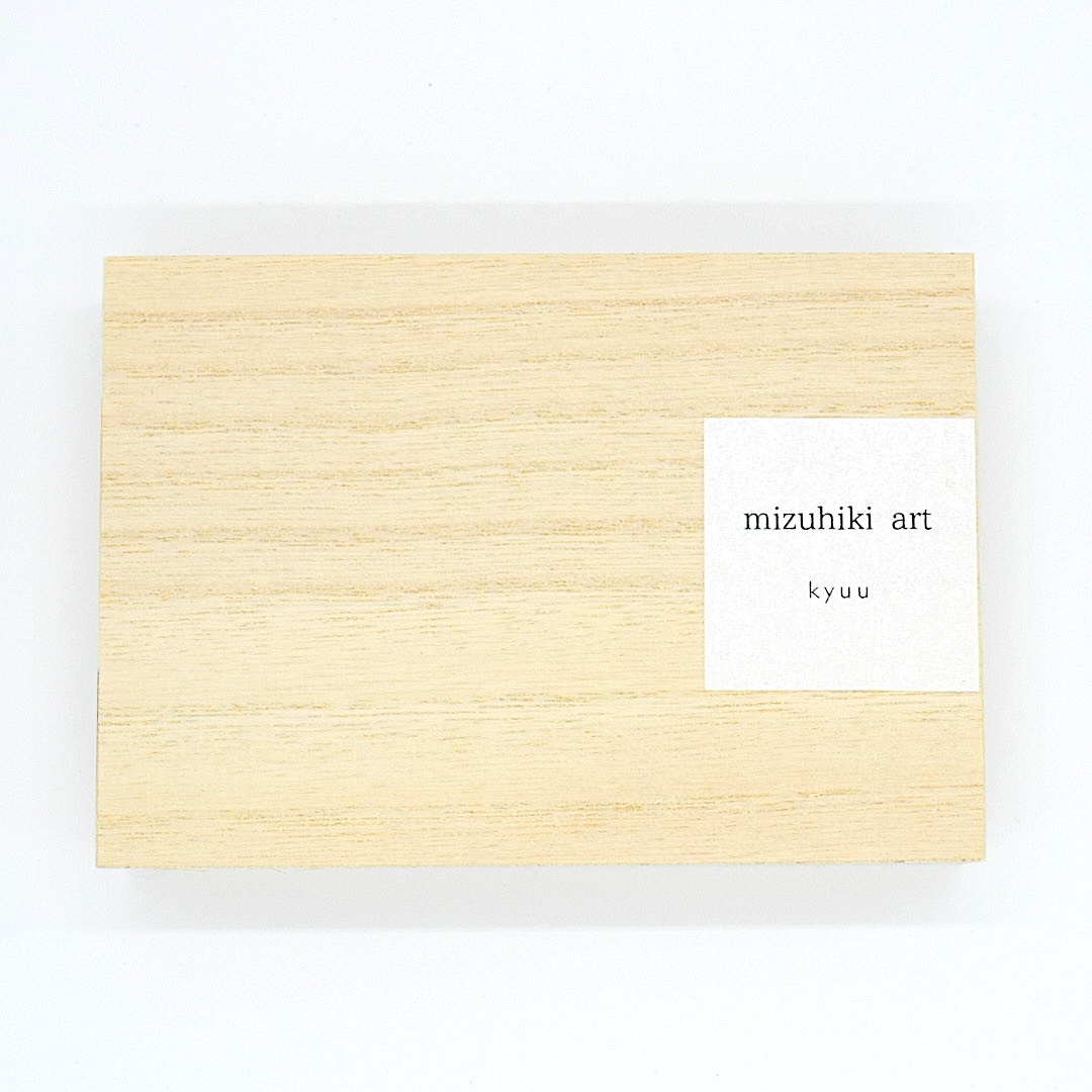 mizuhiki art　玉ピアス（群青）