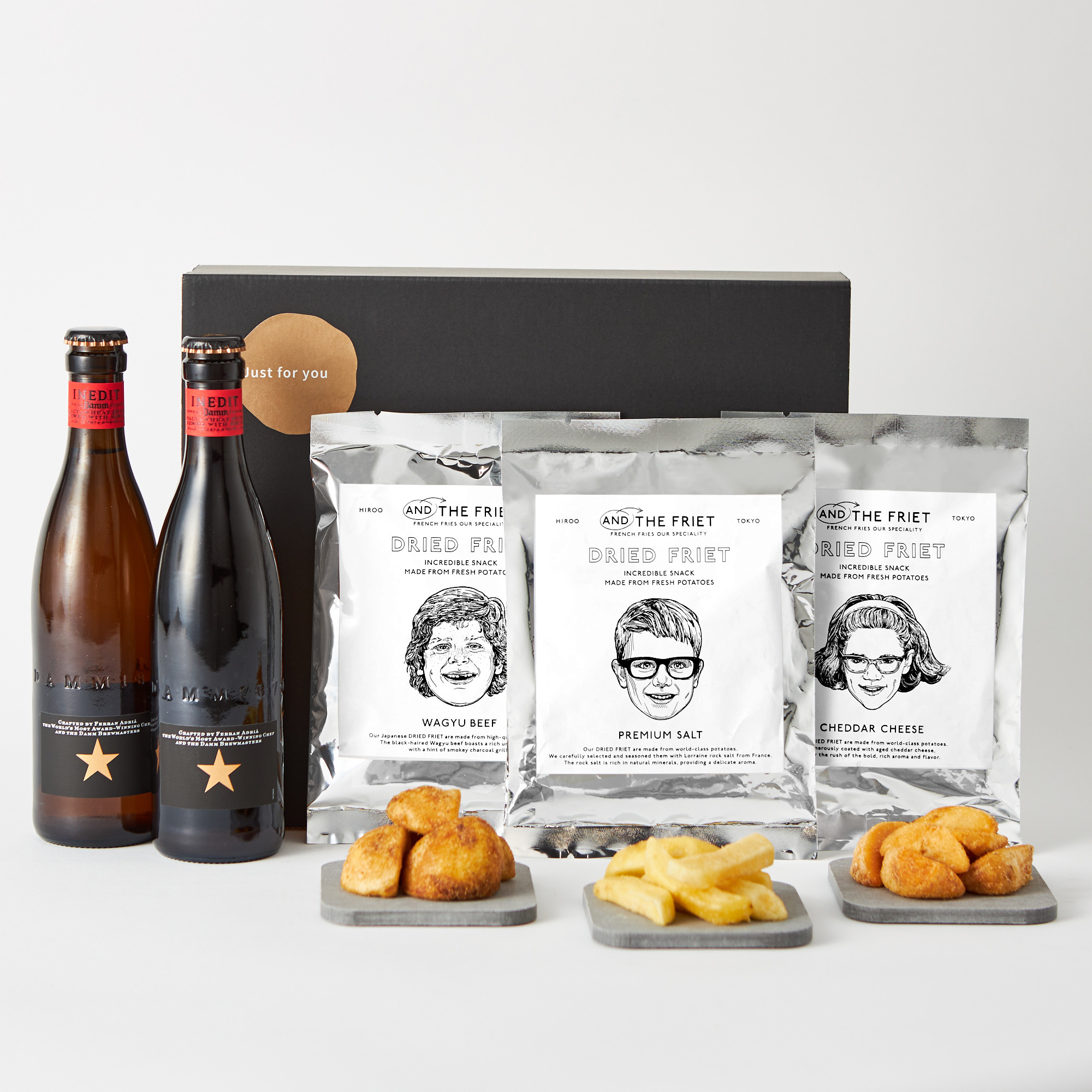 【タンプ限定】選べる贅沢スナック3パックと究極のビール2本のギフトセット