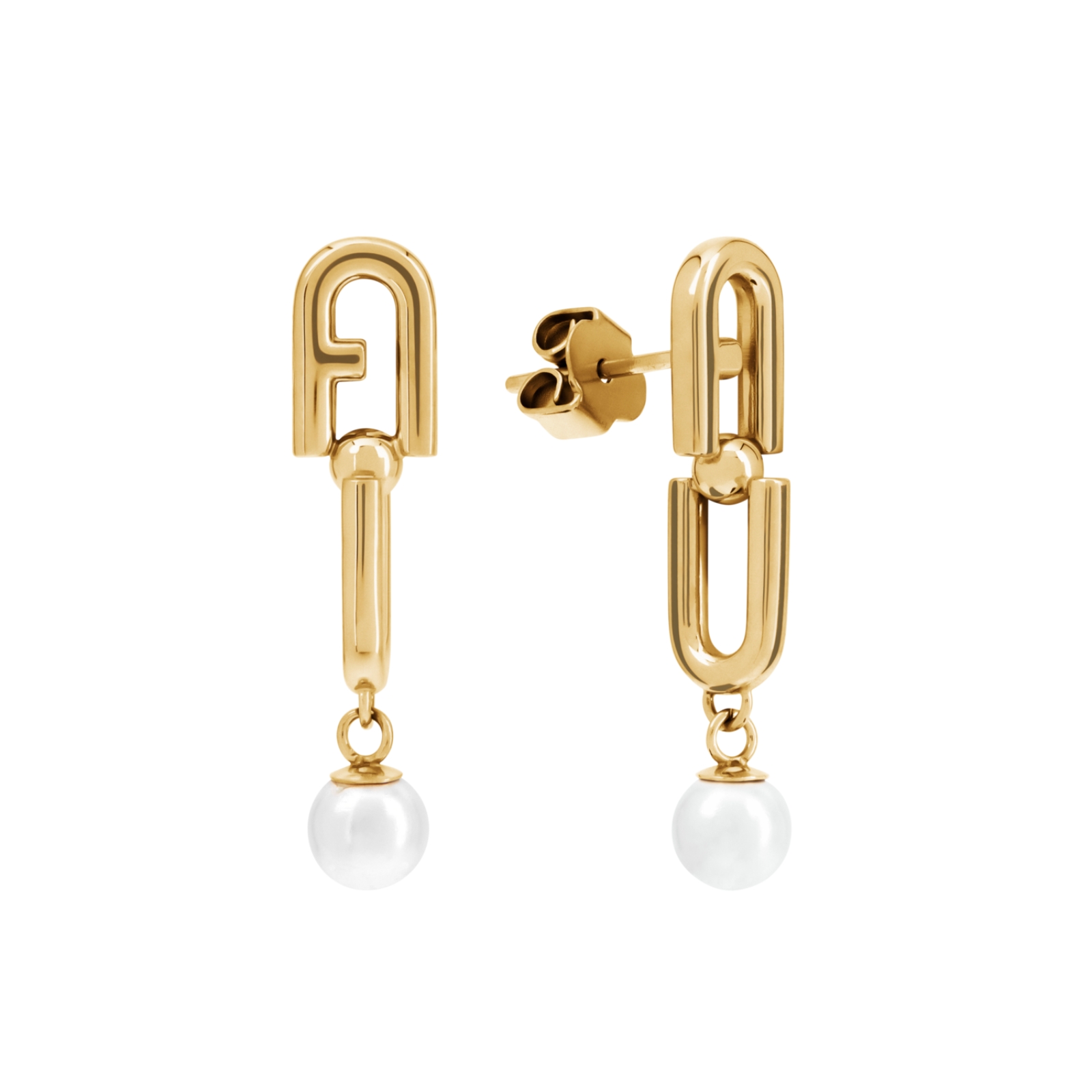 FURLA CHAINED LOGO EARRING / チェーンロゴピアス