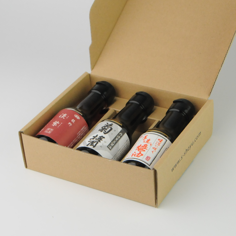 3種類の個性を楽しむ醤油