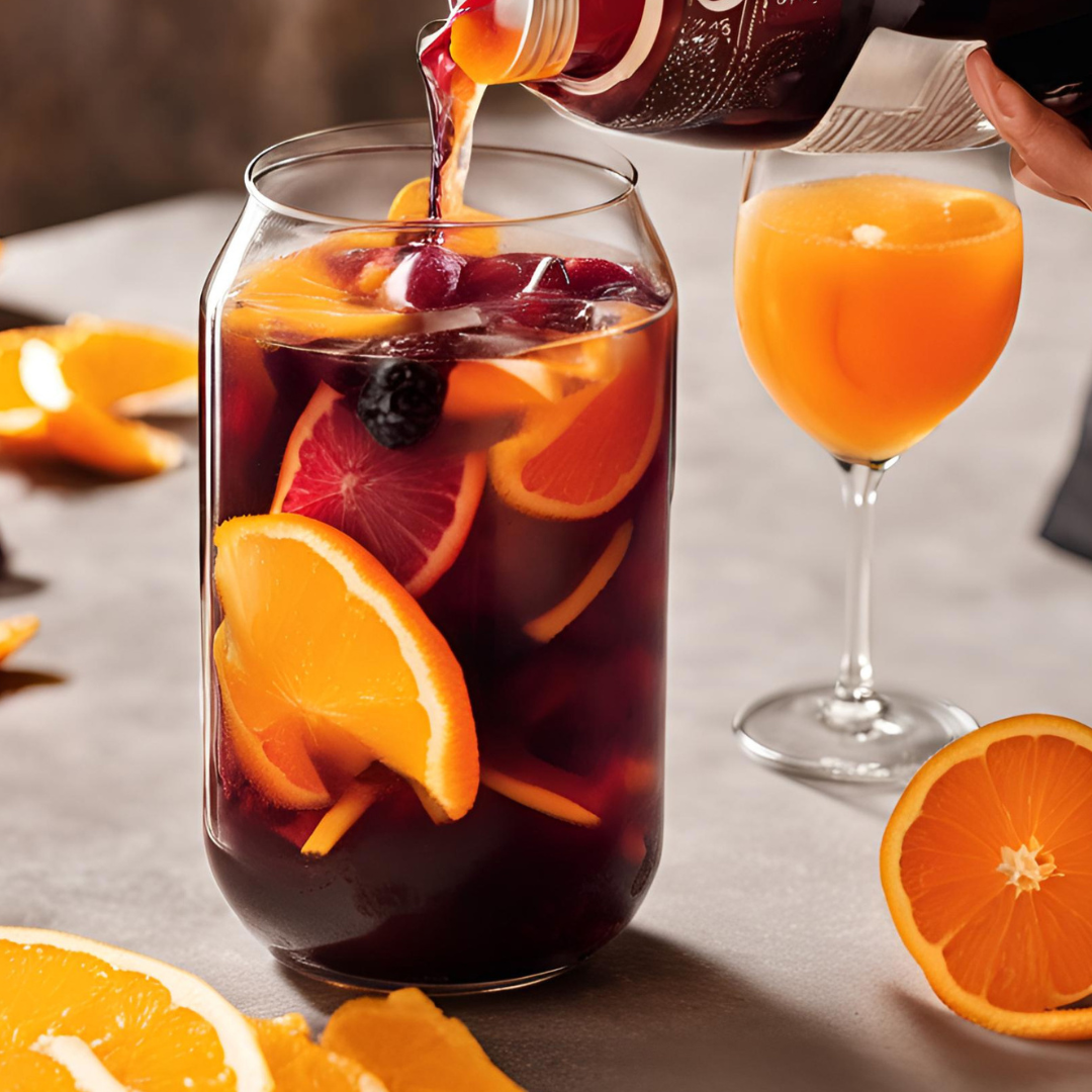 【ワインを注ぐだけで自家製サングリア】缶入りポッピングシュガーサングリア