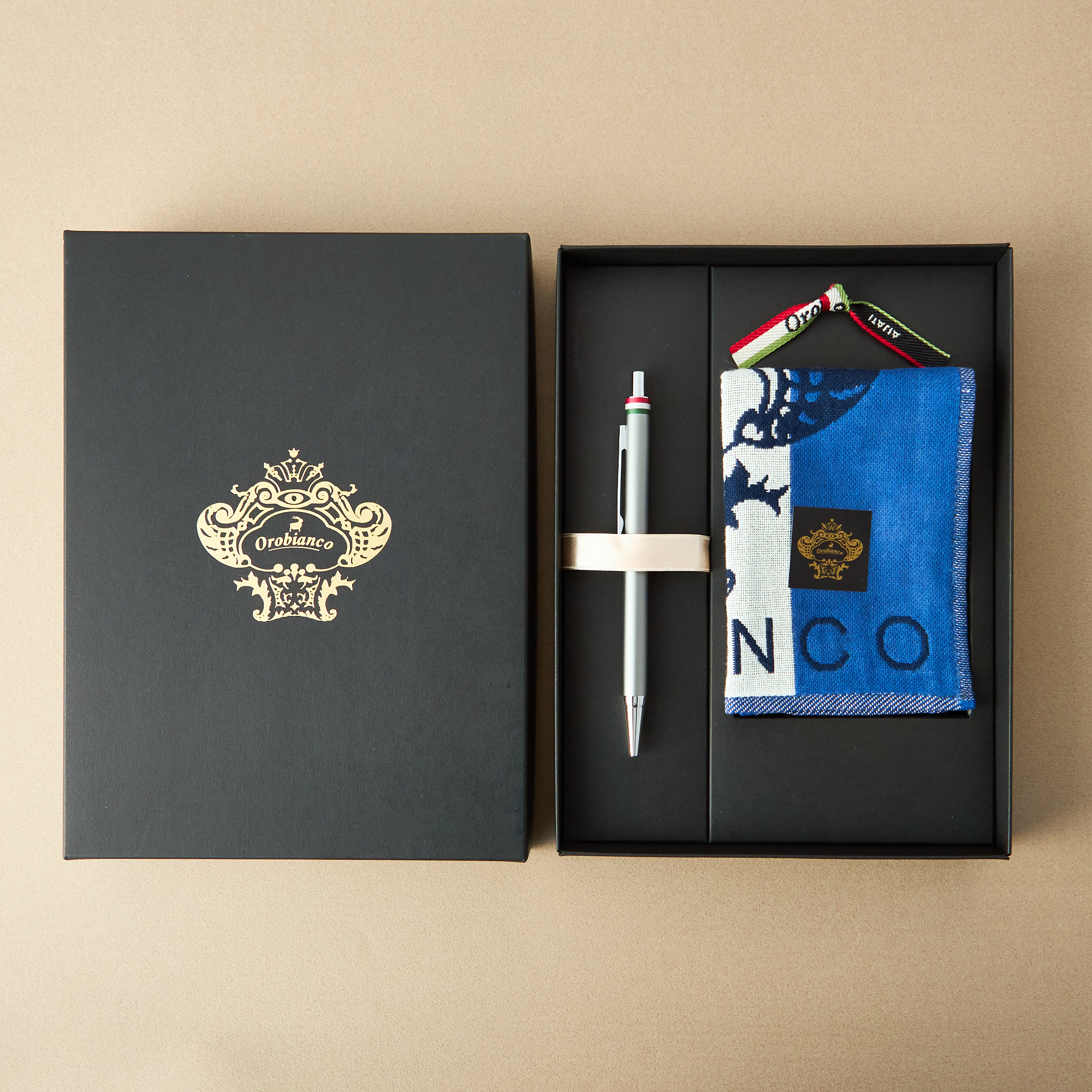 【専用ギフトBOX】ハンカチ＆ボールペンのGIFTセット