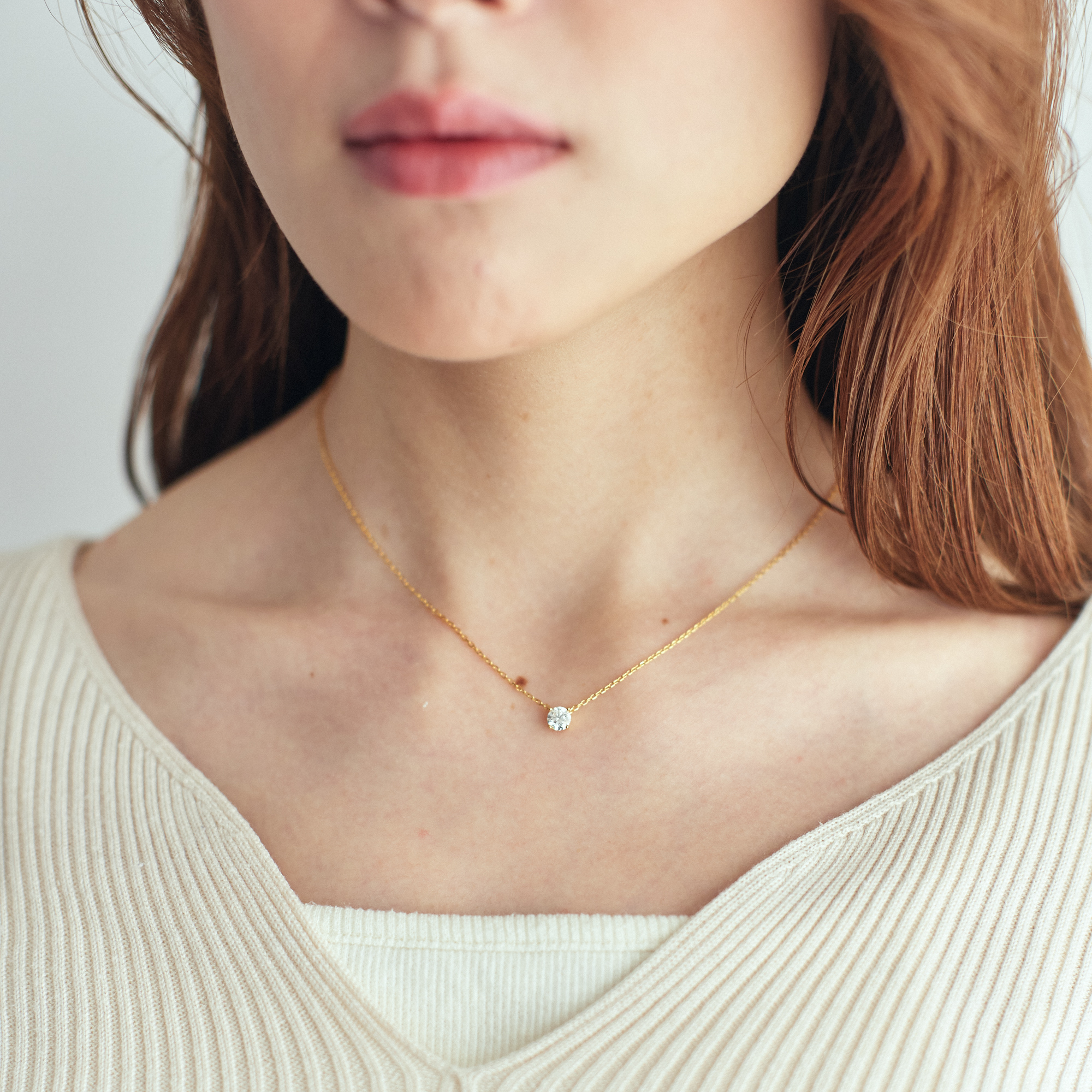 【写真BOX付き】一粒ネックレス & テディベアギフトセット