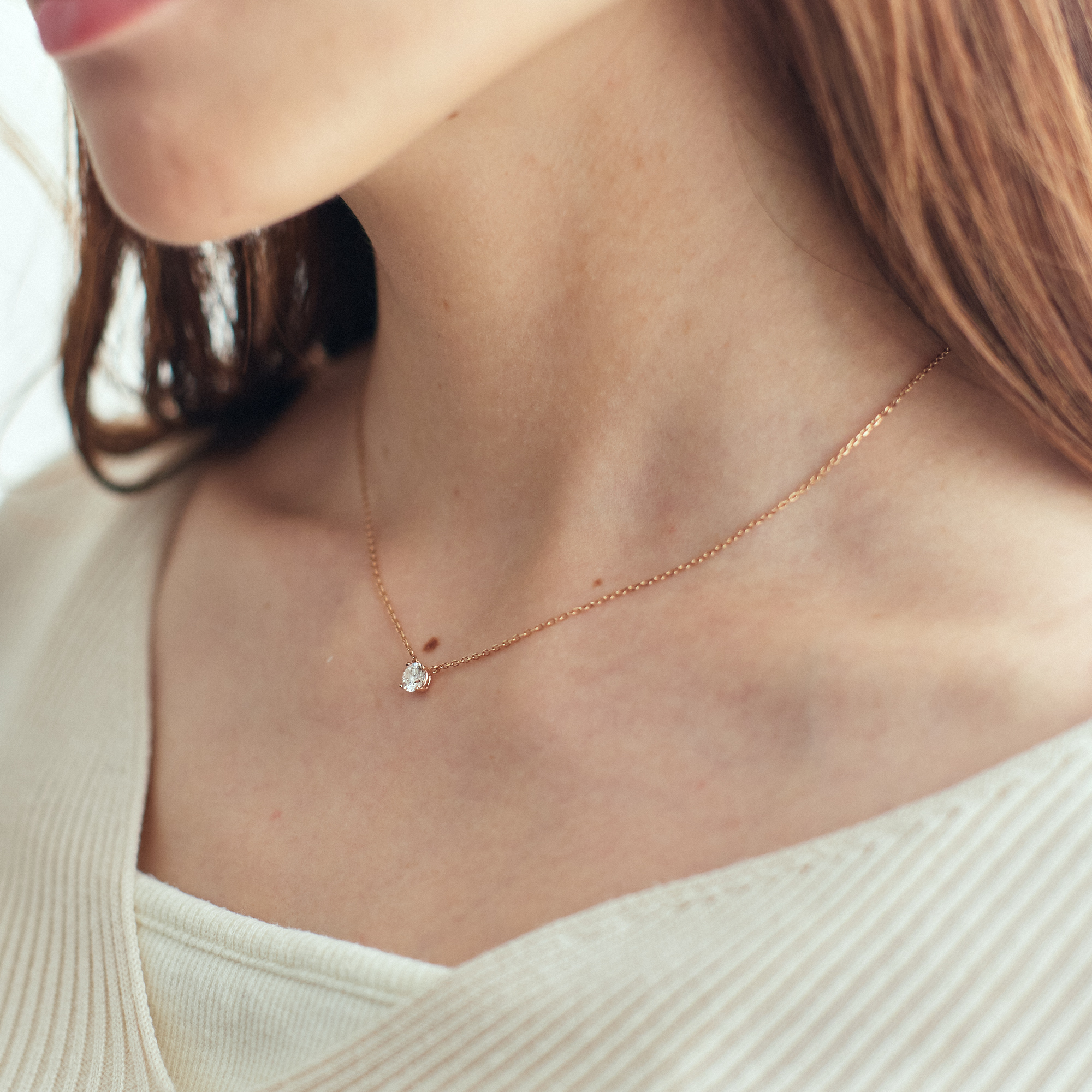 【写真BOX付き】一粒ネックレス & テディベアギフトセット