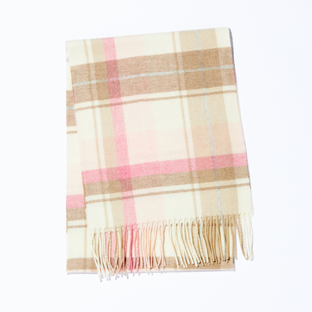 【写真BOX付き・名入れ】一粒ネックレス & カシミヤマフラーギフトセット