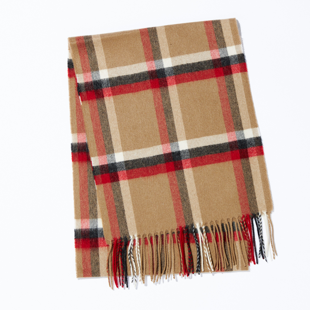 【写真BOX付き・名入れ】一粒ネックレス & カシミヤマフラーギフトセット