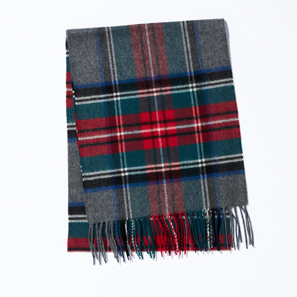 【写真BOX付き・名入れ】一粒ネックレス & カシミヤマフラーギフトセット