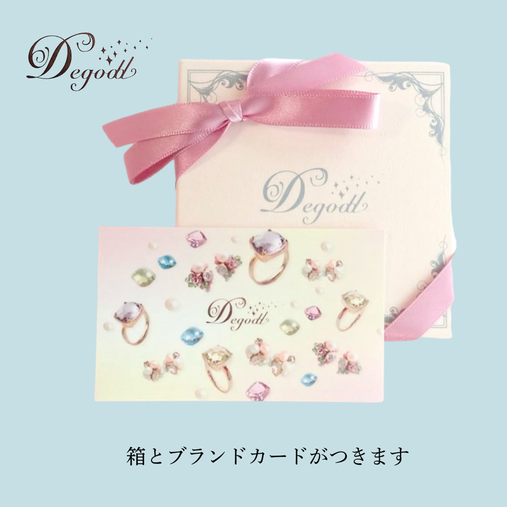 クリスタルパールピアス