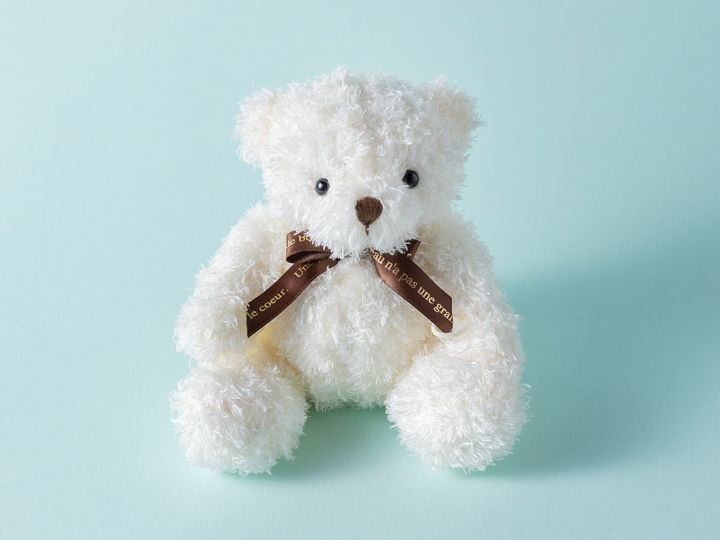 【名入れ/ボックス付】カシミヤ100%マフラーとテディベアのセット