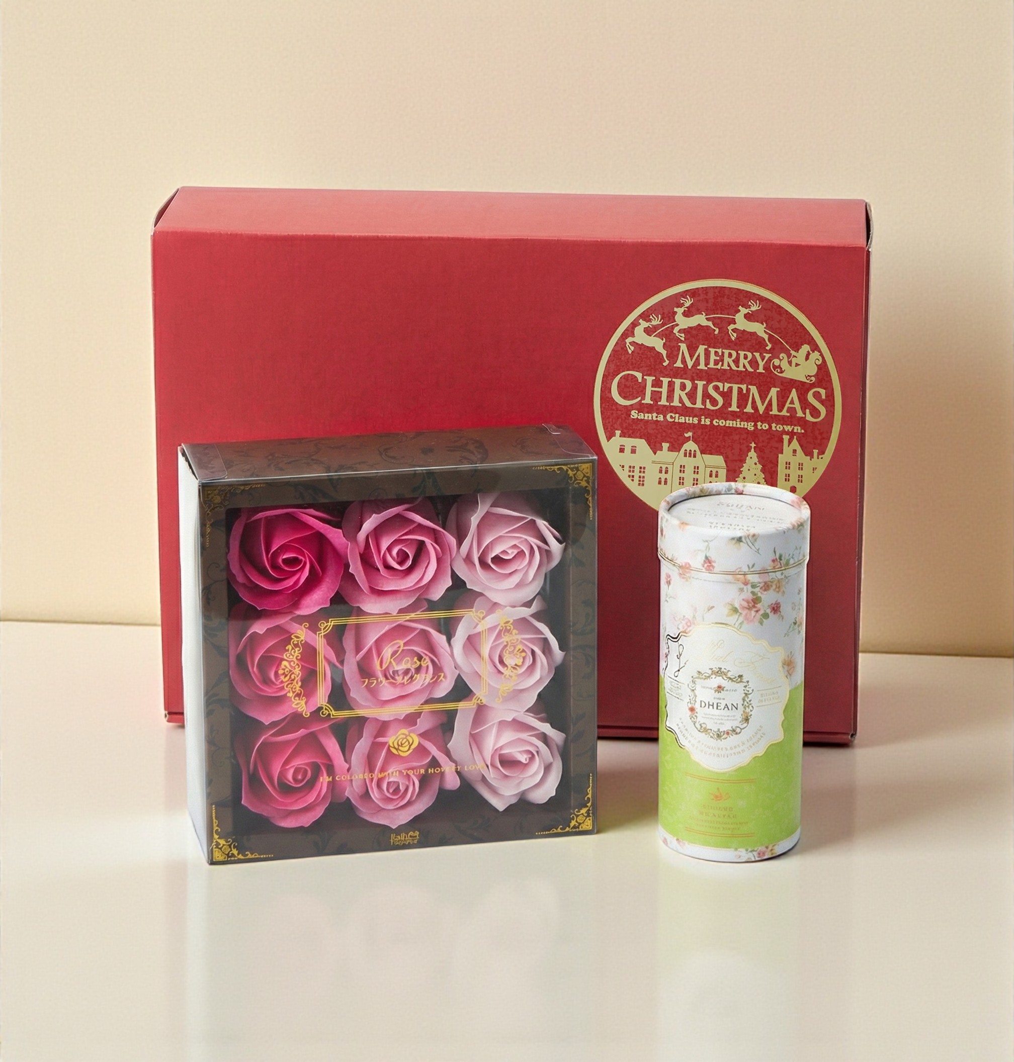 【クリスマス限定BOX付】フラワー入浴剤と甘いスイーツのセット