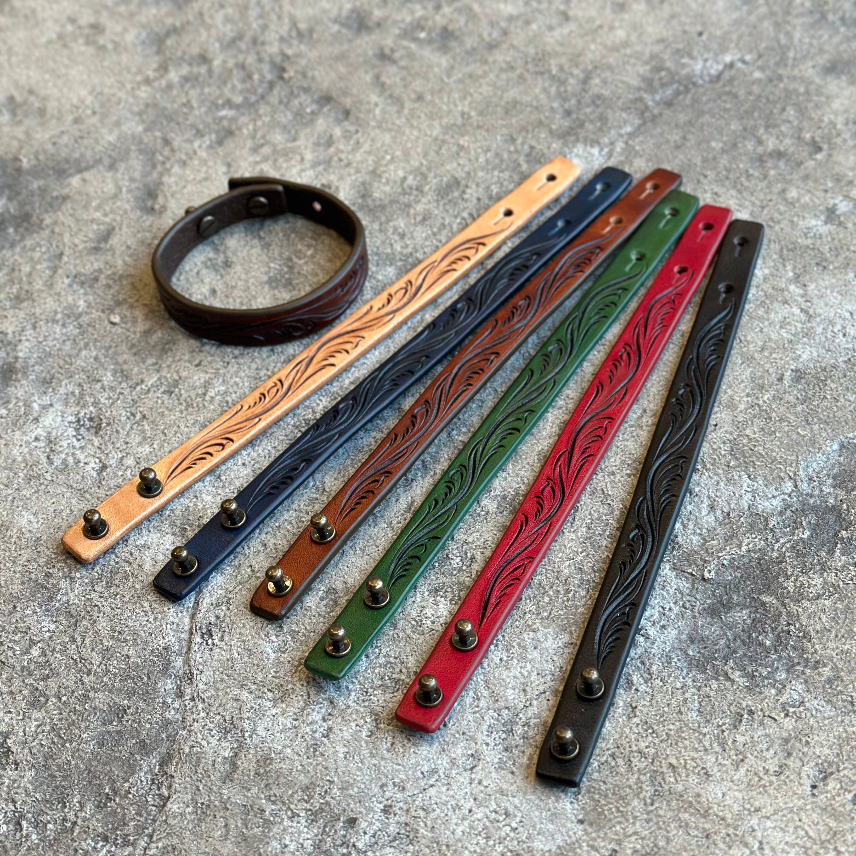 レザーブレスレット ナロー フリーカット