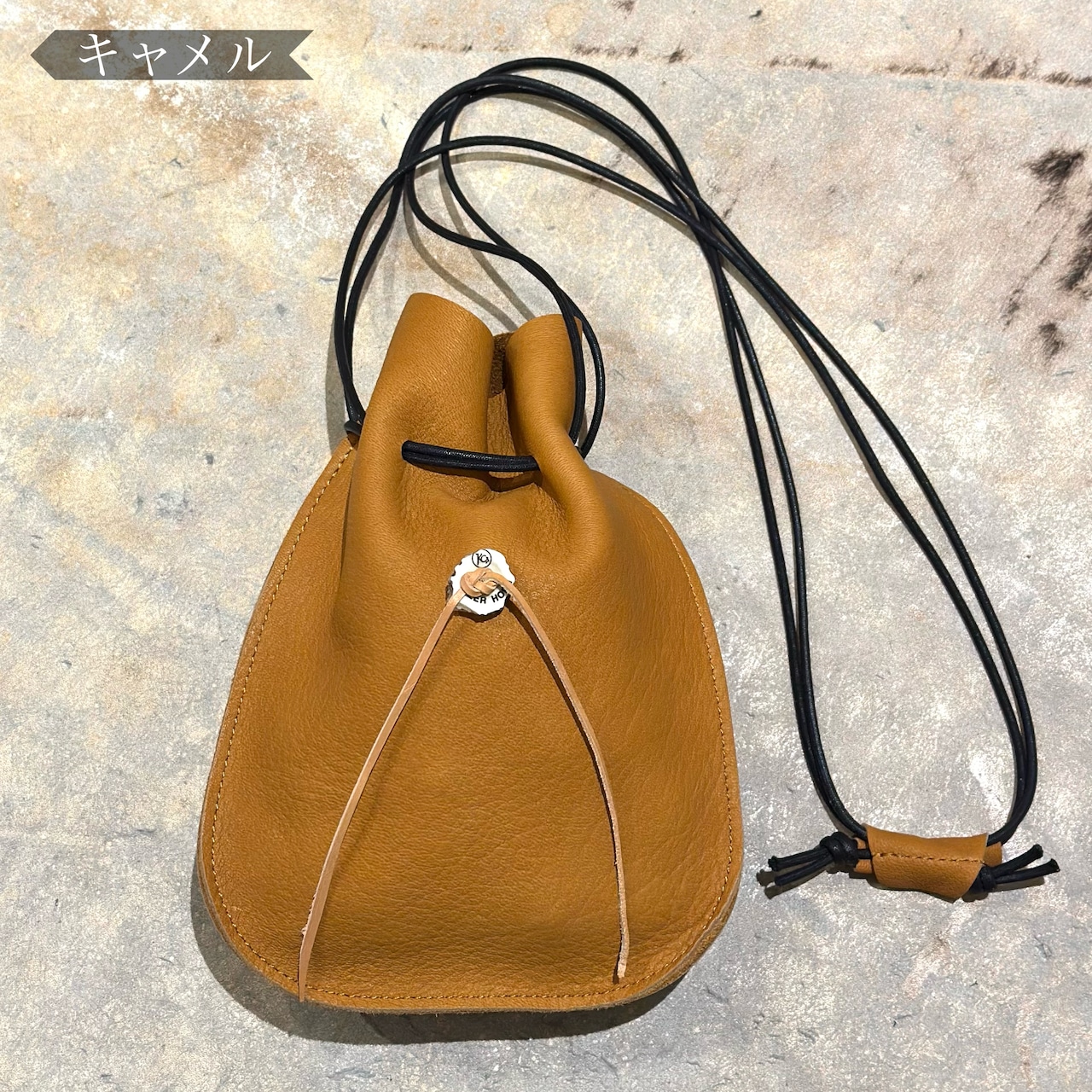 巾着ショルダーポーチ Looseley ディア