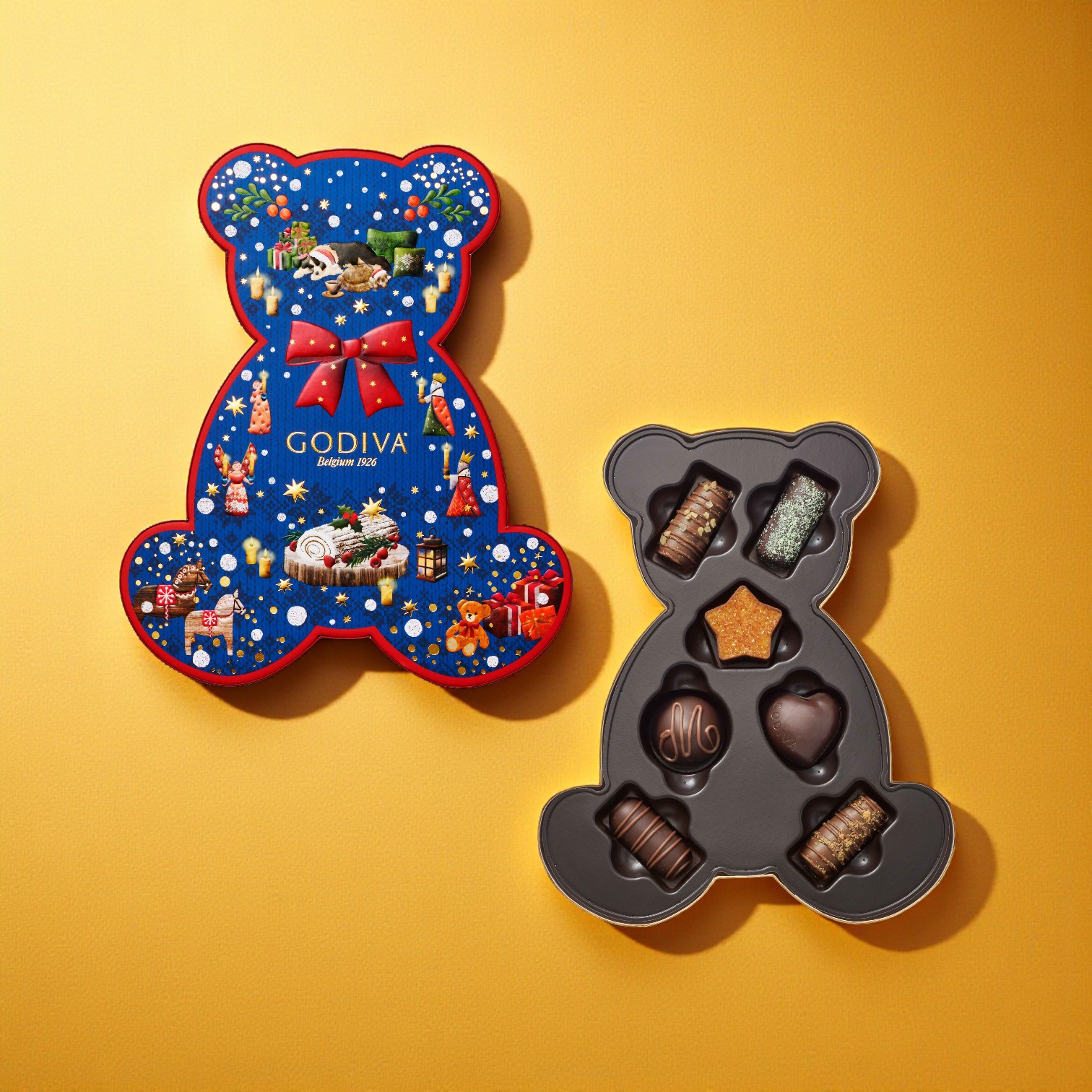 【クリスマス限定ボックス付】クリスマス限定チョコとハンカチのセット