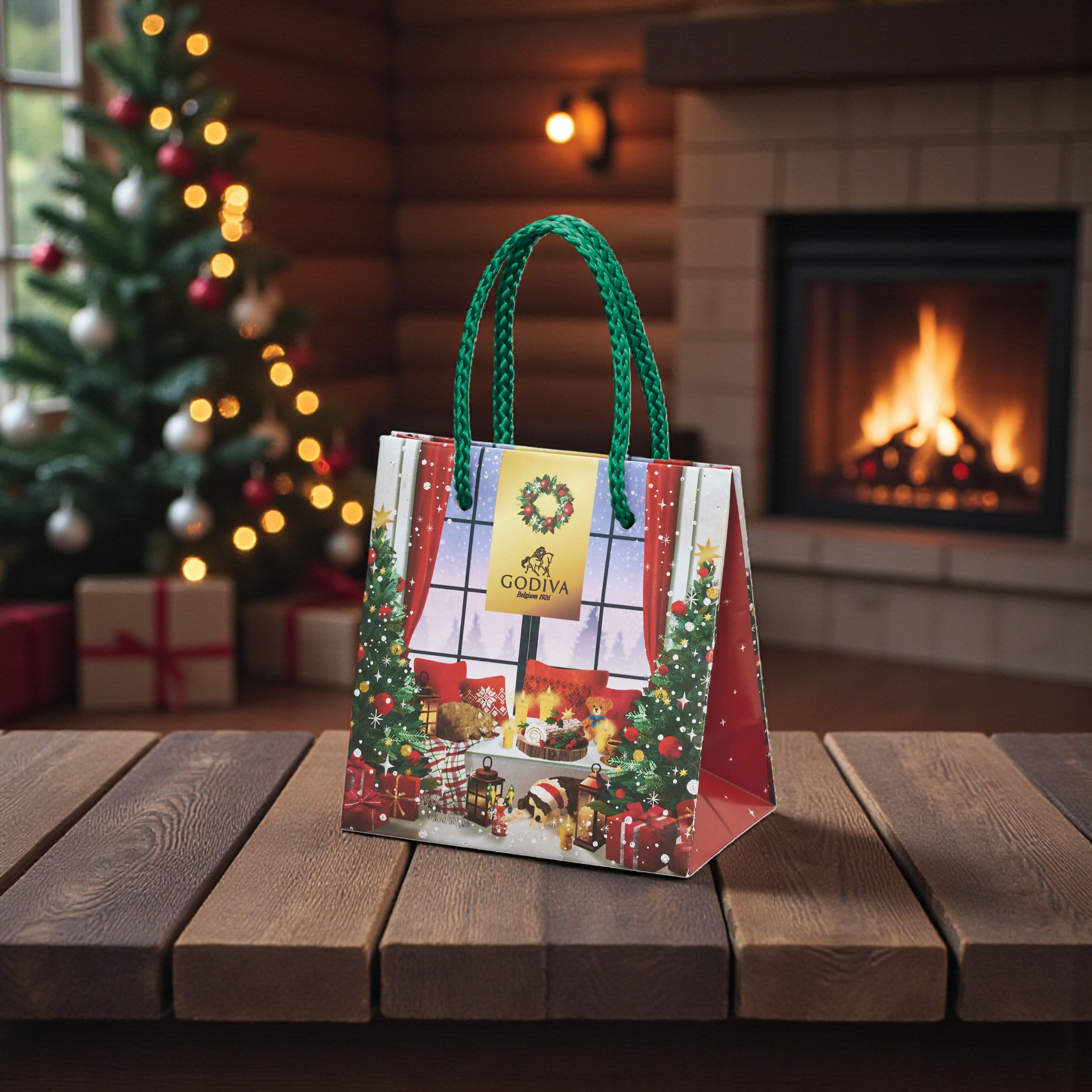 【クリスマス限定ボックス付】クリスマス限定チョコとハンカチのセット