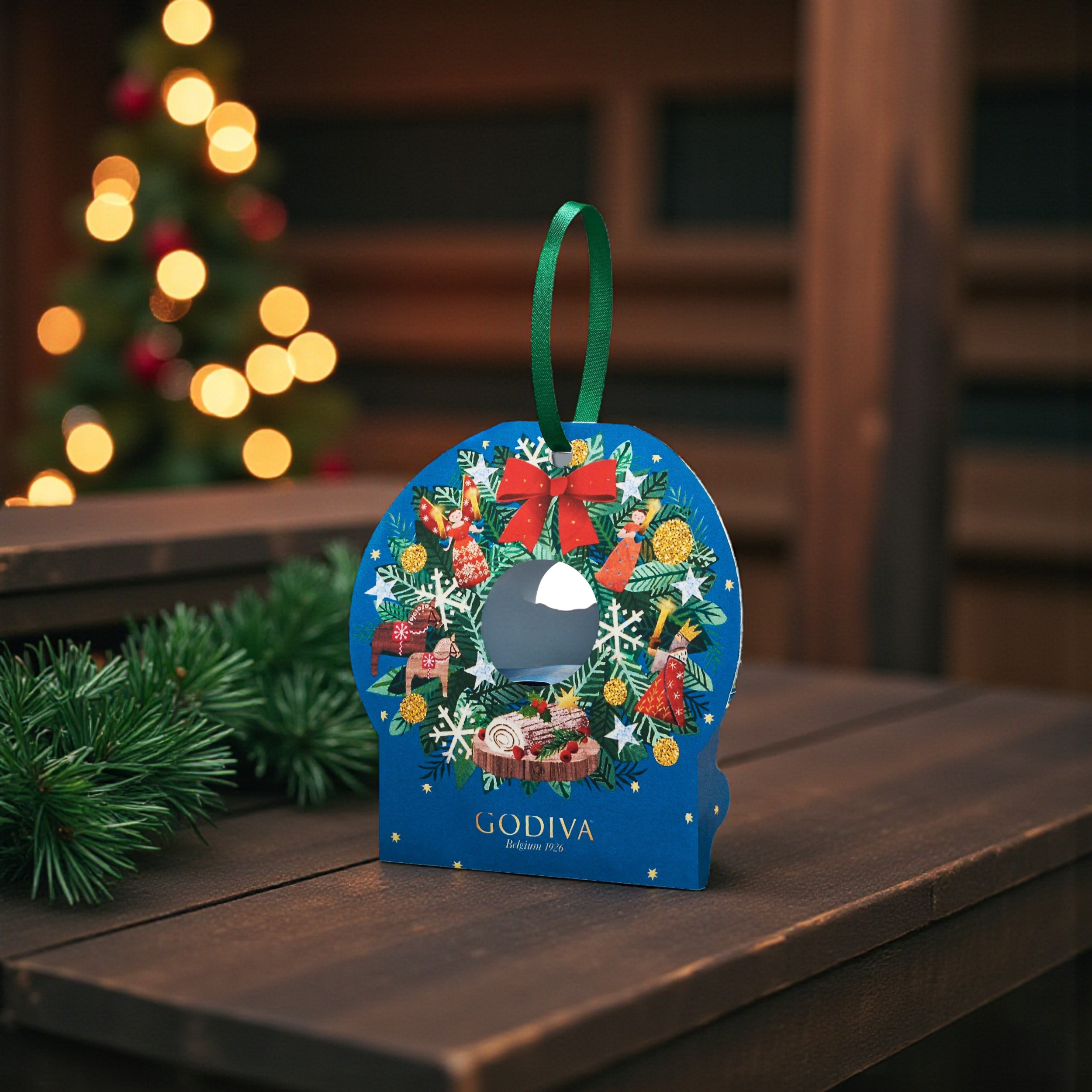 【クリスマス限定ボックス付】手袋とクリスマスチョコのセット※メンズorレディース選択可能