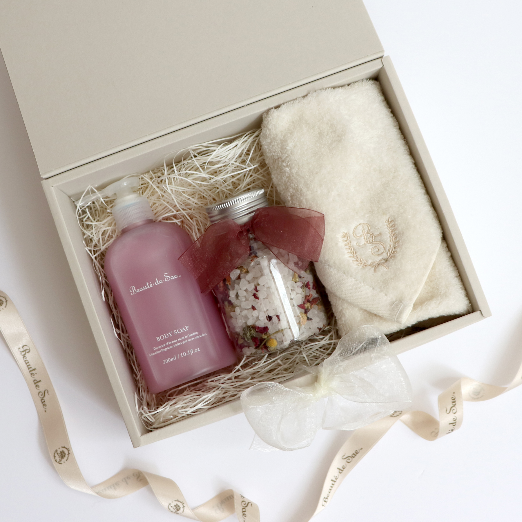 【数量限定】ペタルコフレ3点セット（バスソルト＆ボディソープ＆タオル）