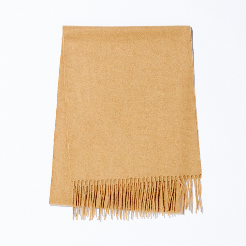 【還暦・刺繍名入れギフト】カシミヤ100%マフラー