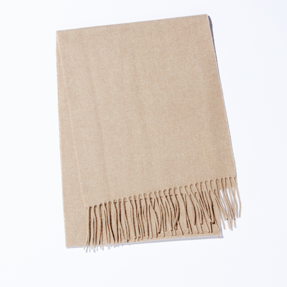 【還暦・刺繍名入れギフト】カシミヤ100%マフラー