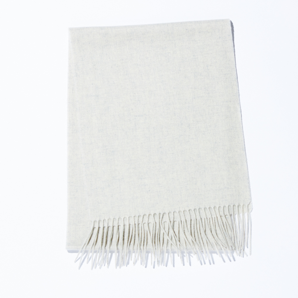 【還暦・刺繍名入れギフト】カシミヤ100%マフラー