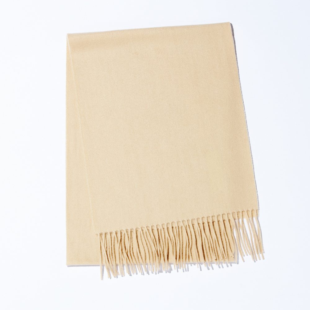 【還暦・刺繍名入れギフト】カシミヤ100%マフラー