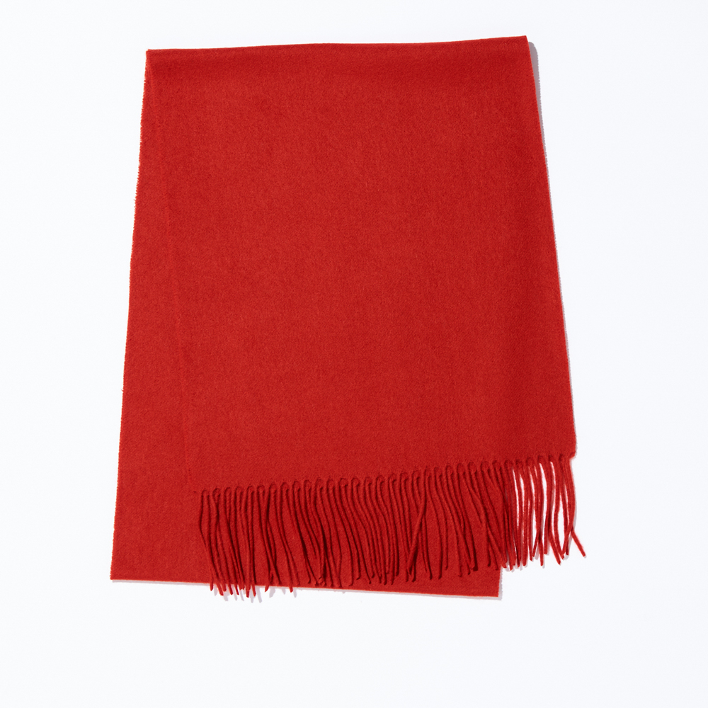 【還暦・刺繍名入れギフト】カシミヤ100%マフラー