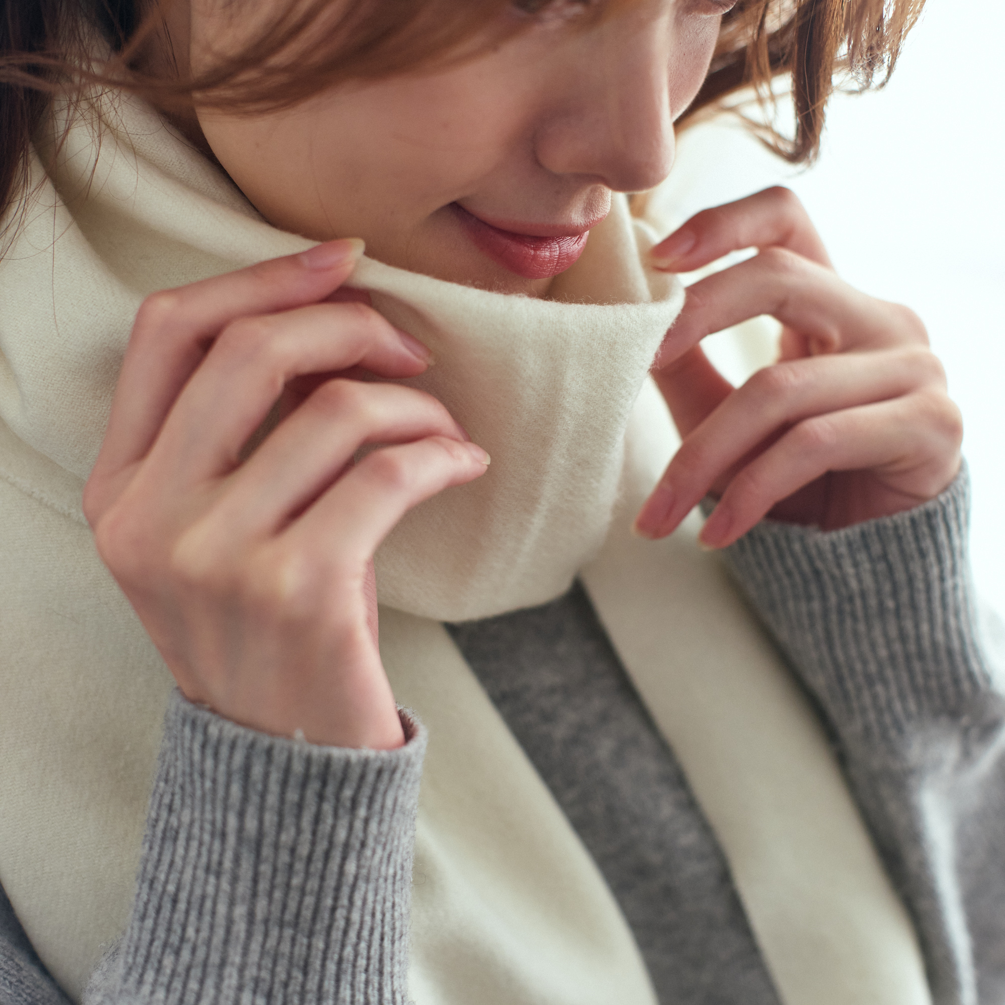 【還暦・刺繍名入れギフト】カシミヤ100%マフラー