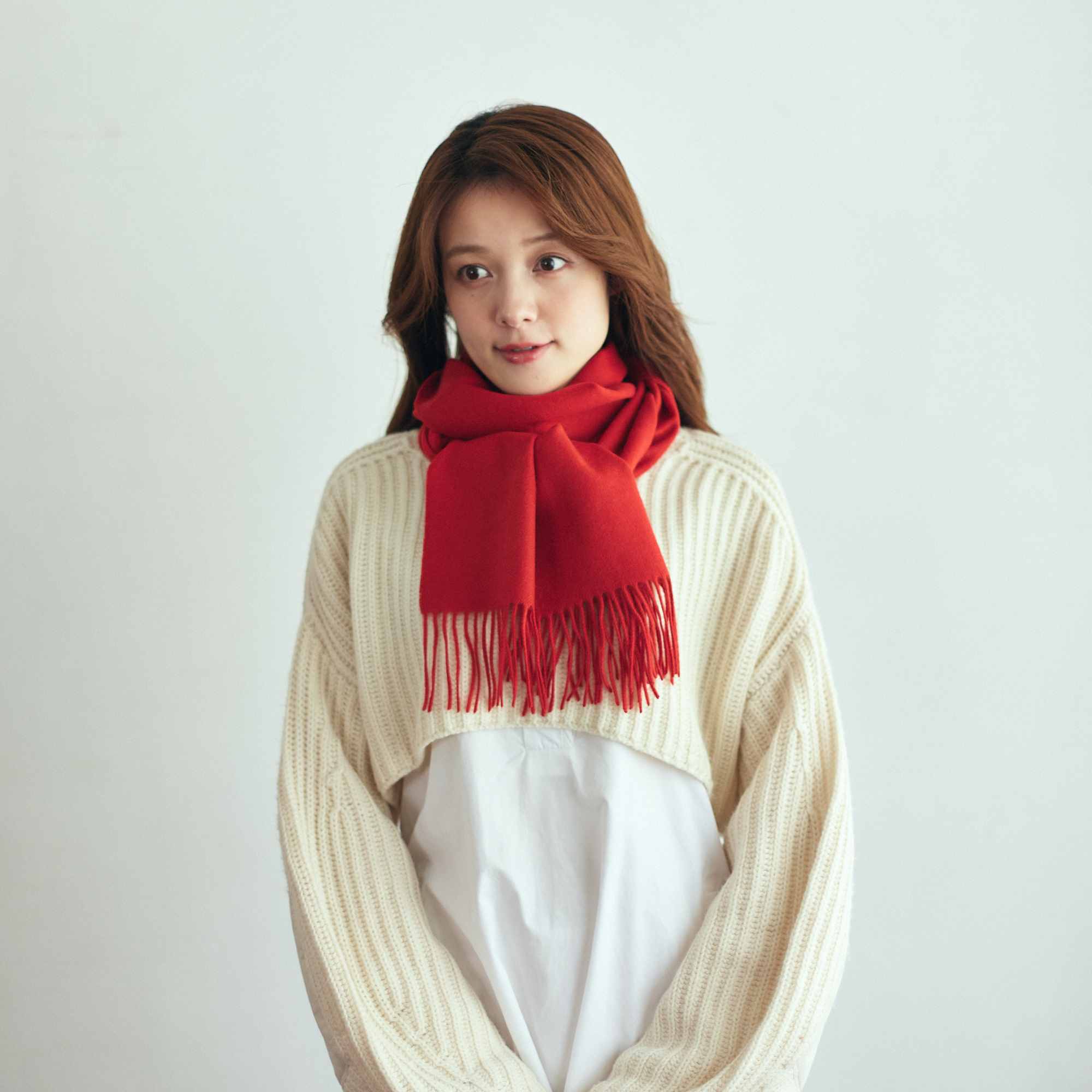 【還暦・刺繍名入れギフト】カシミヤ100%マフラー