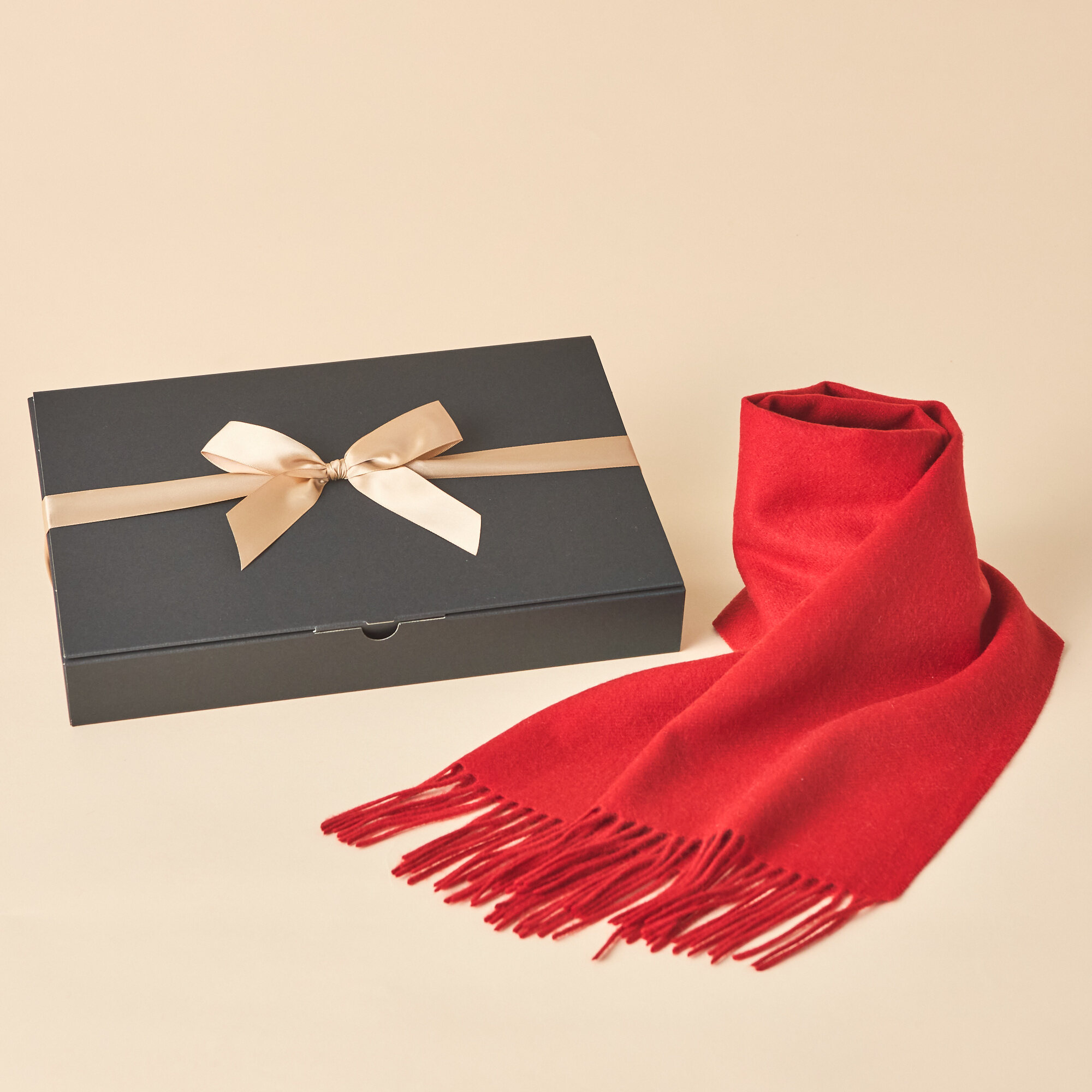 【還暦・刺繍名入れギフト】カシミヤ100%マフラー