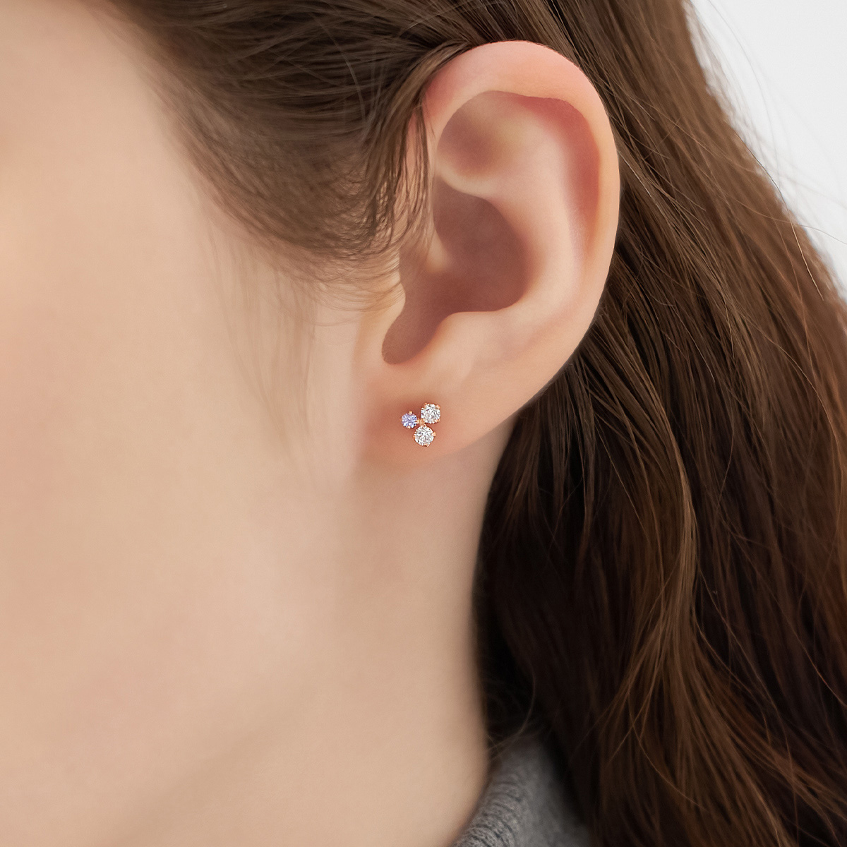 【12月誕生石】K10ピンクゴールド ピアス