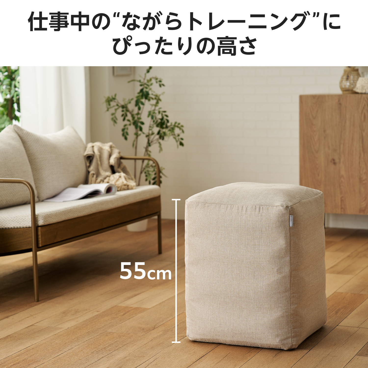 エクリアスポーツ スクエア型バランスボール