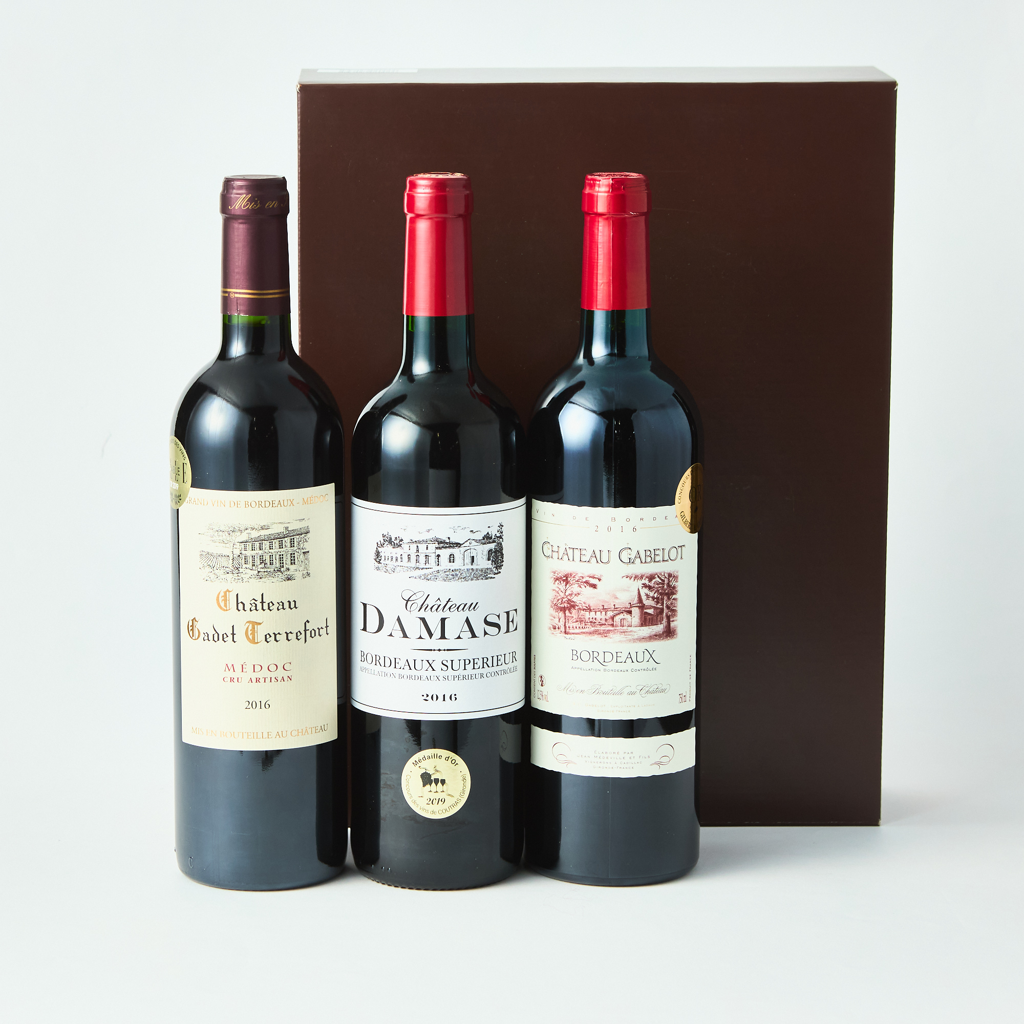 【タンプ限定】飲み頃　２０１６年　金賞ボルドー赤ワイン３本セット 