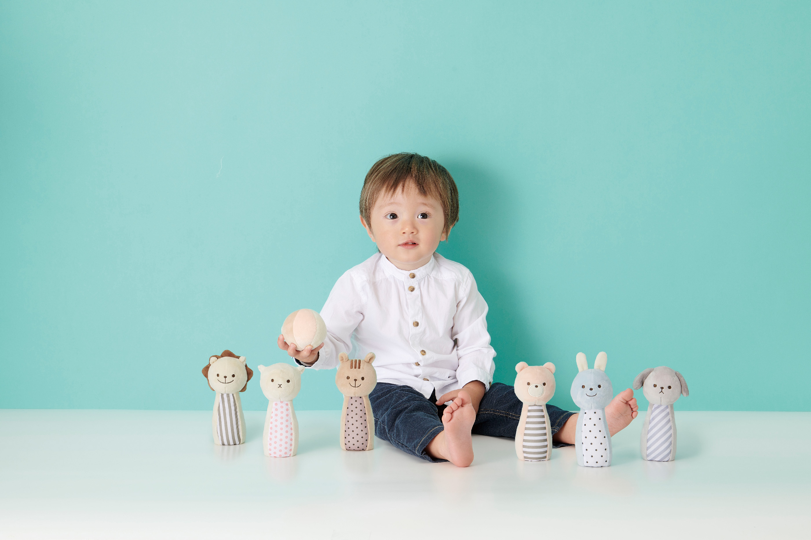 【出産祝い】カタログギフト "Baby"とマシュマロボウリングセット