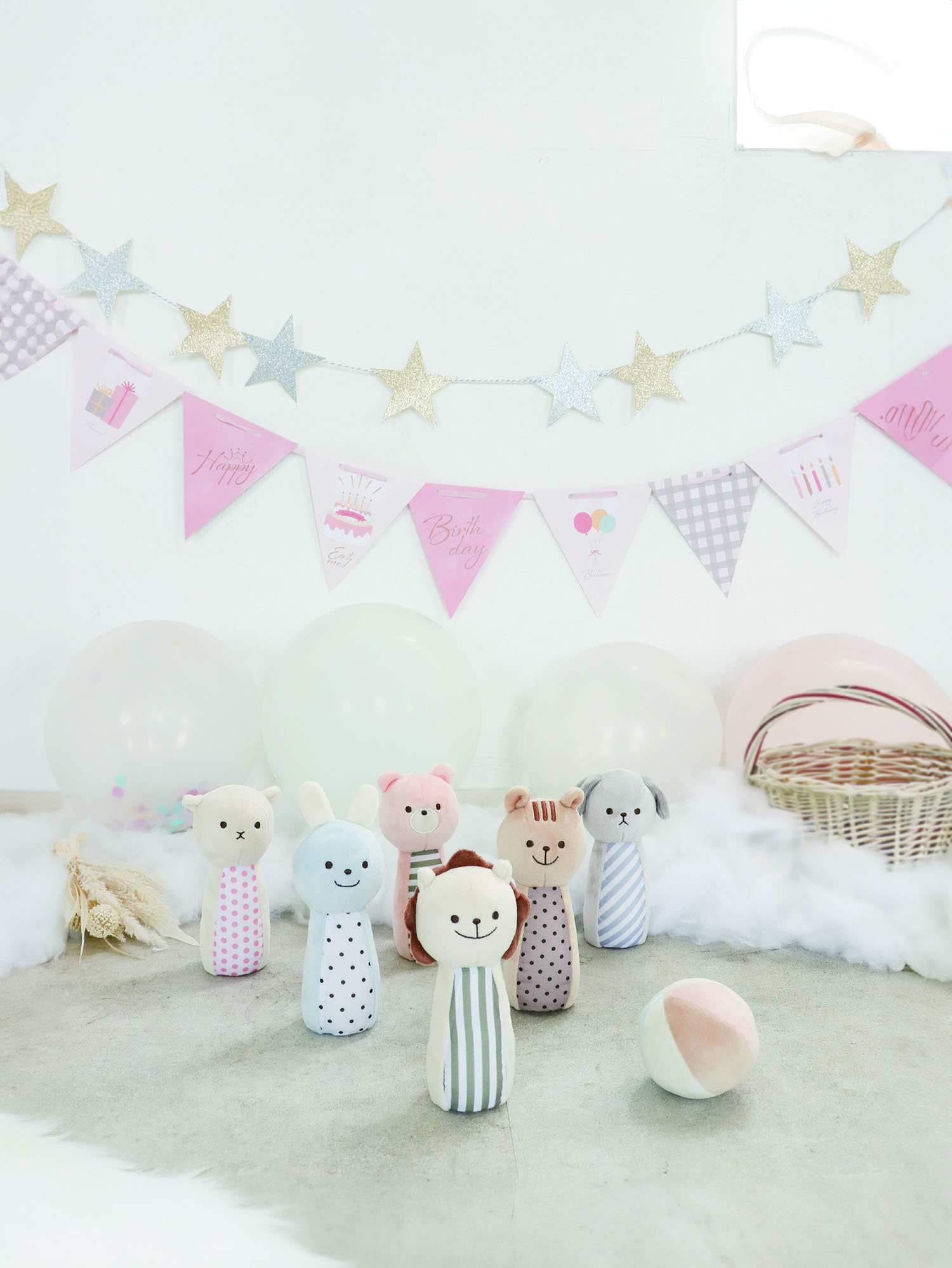 【出産祝い】カタログギフト "Baby"とマシュマロボウリングセット