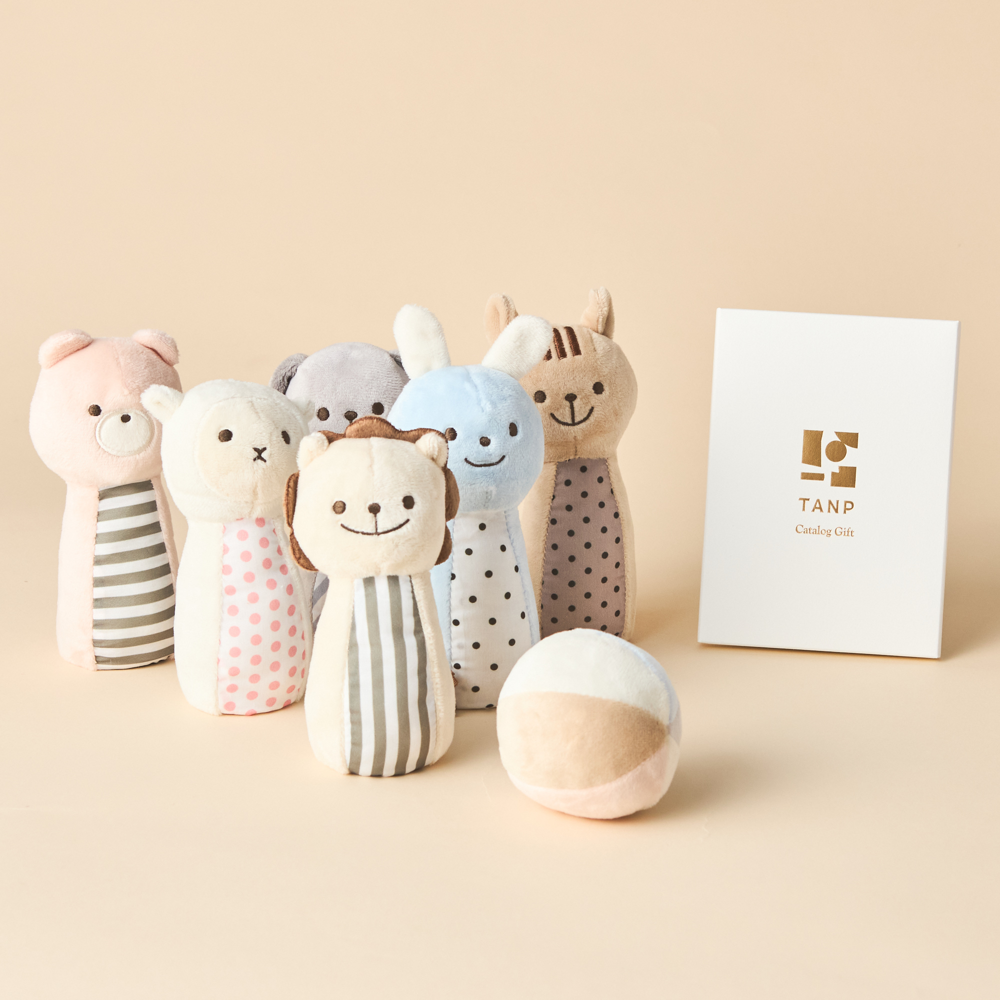 【出産祝い】カタログギフト "Baby"とマシュマロボウリングセット