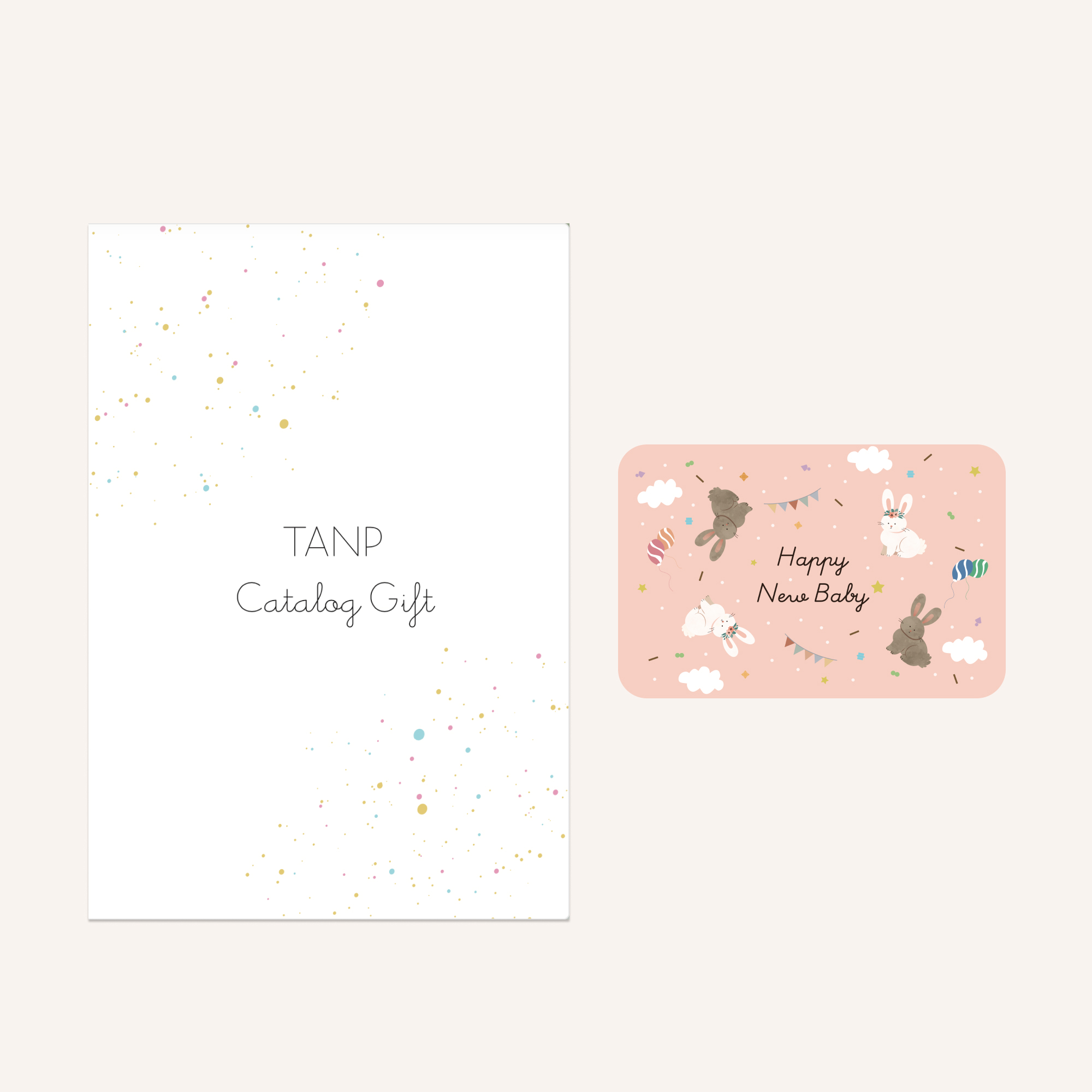 【出産祝い】カタログギフト "Baby"とマシュマロボウリングセット