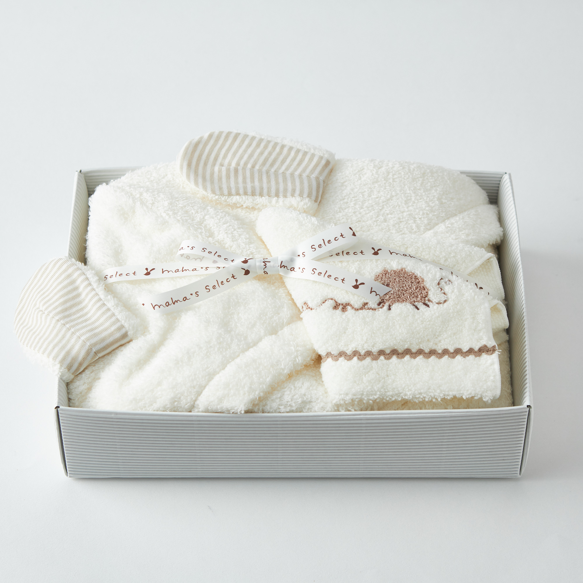 ふりふりみつばち&フード付きバスタオルセット