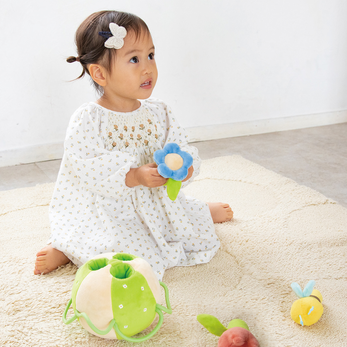 ふりふりみつばち&フード付きバスタオルセット