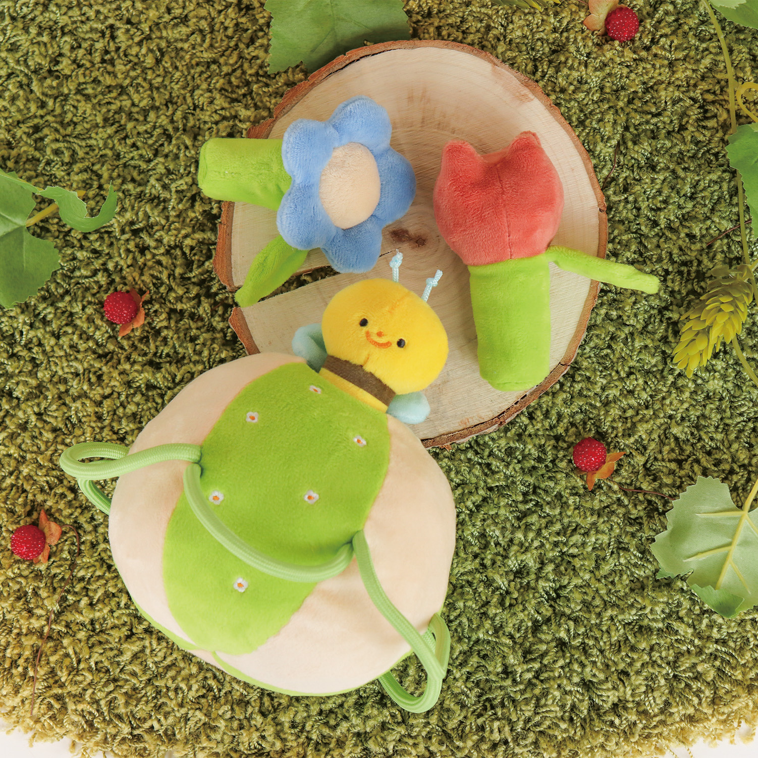 ふりふりみつばち&フード付きバスタオルセット