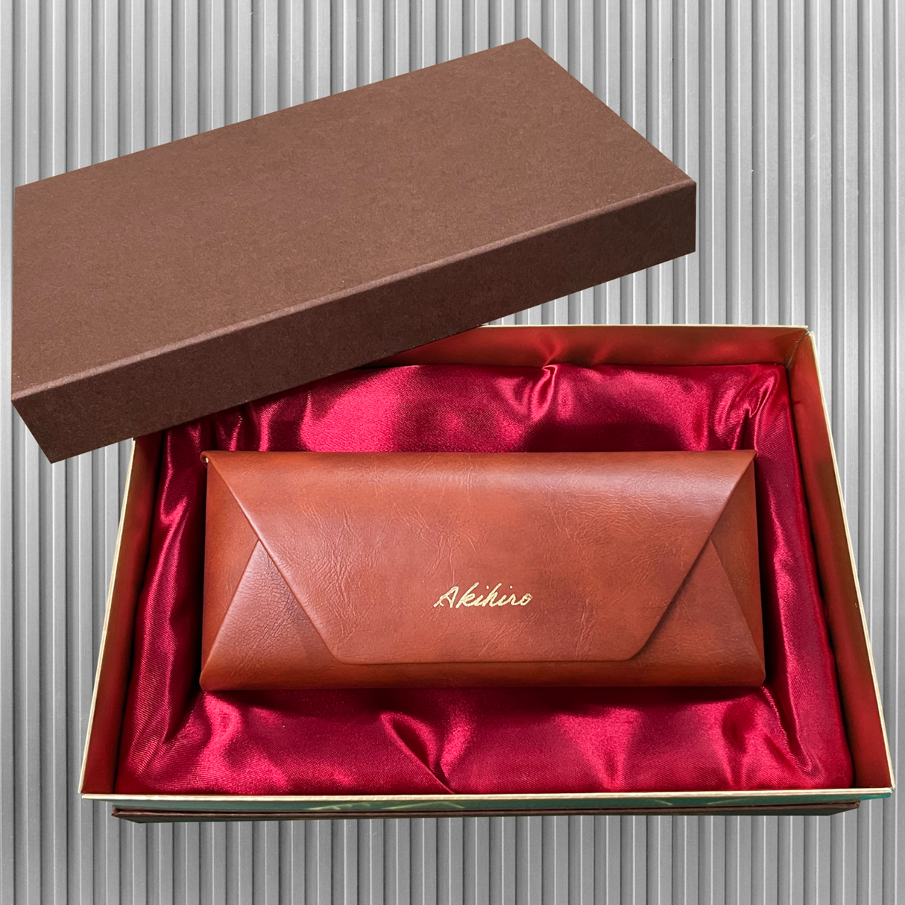 【箔押し名入れ】BOX入りメガネケース