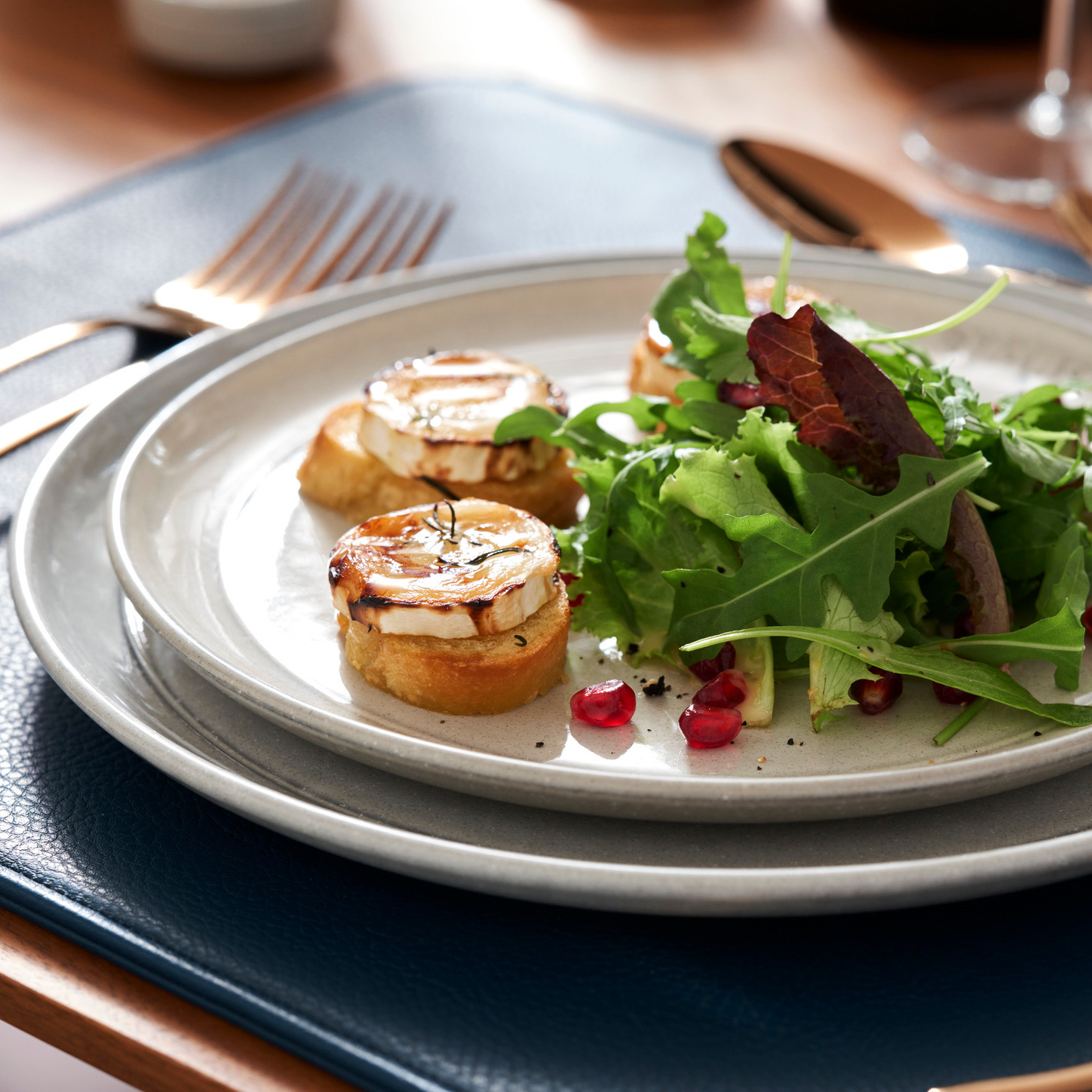 ＜ペア＞ダイニングライン プレートセット カンパーニュ