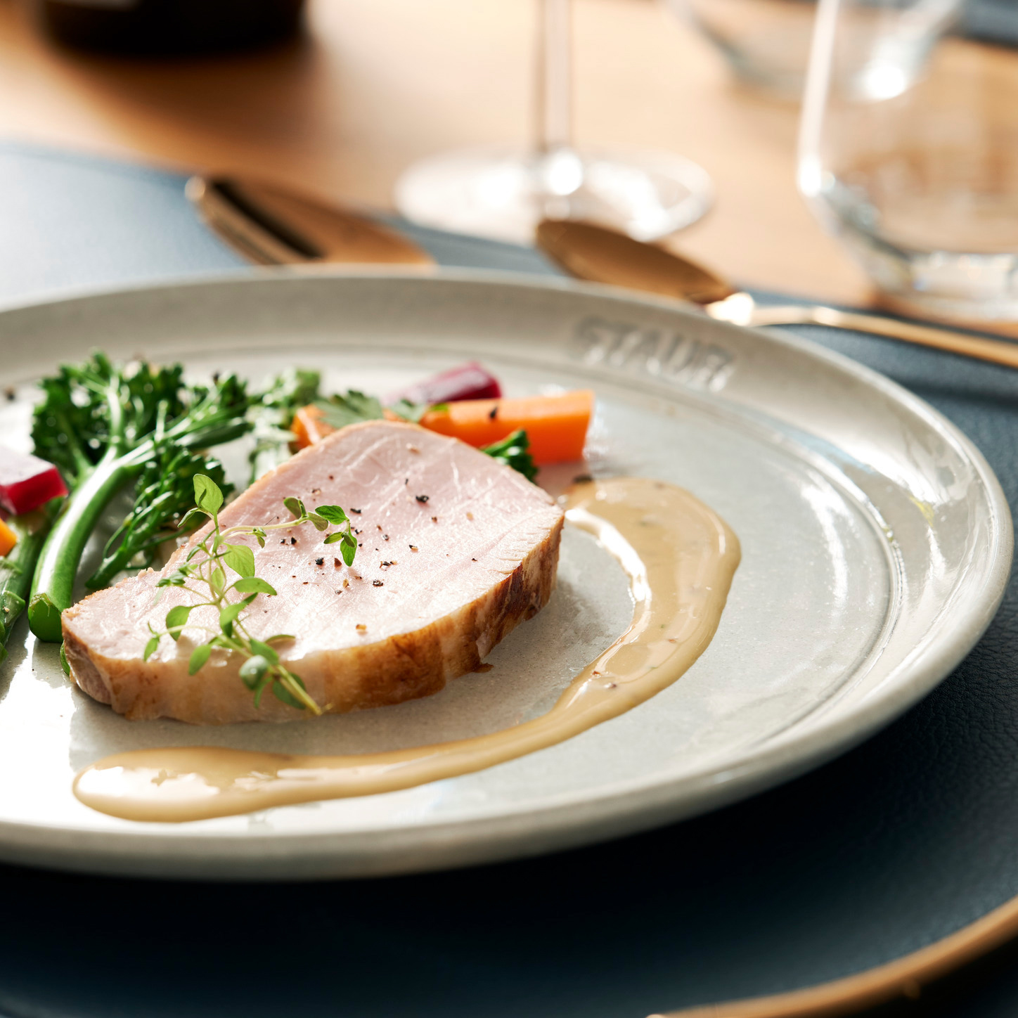 ＜ペア＞ダイニングライン プレートセット カンパーニュ