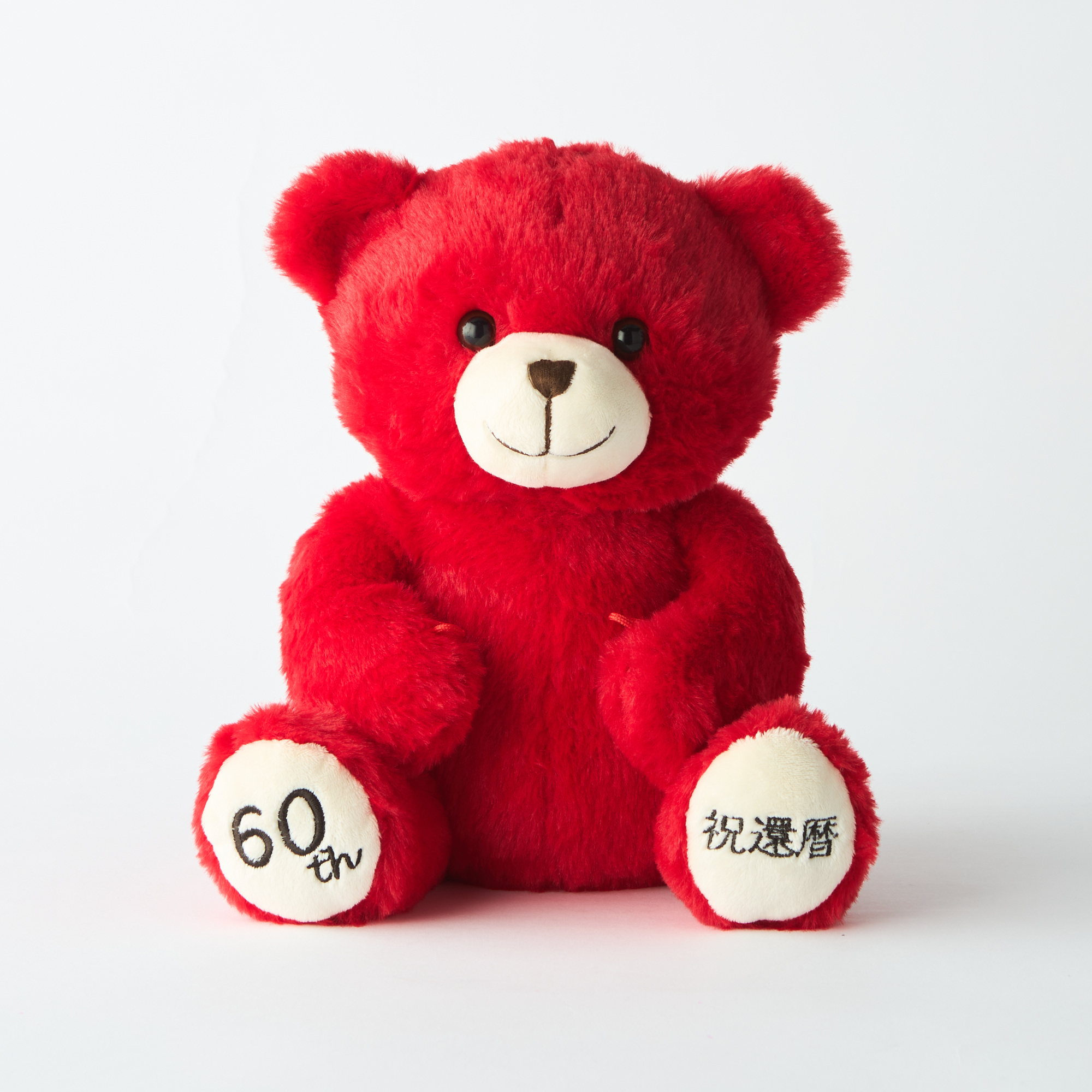 赤いテディベア Teddy! 還暦テディベア | TANP（タンプ）のプレゼント・ギフト通販